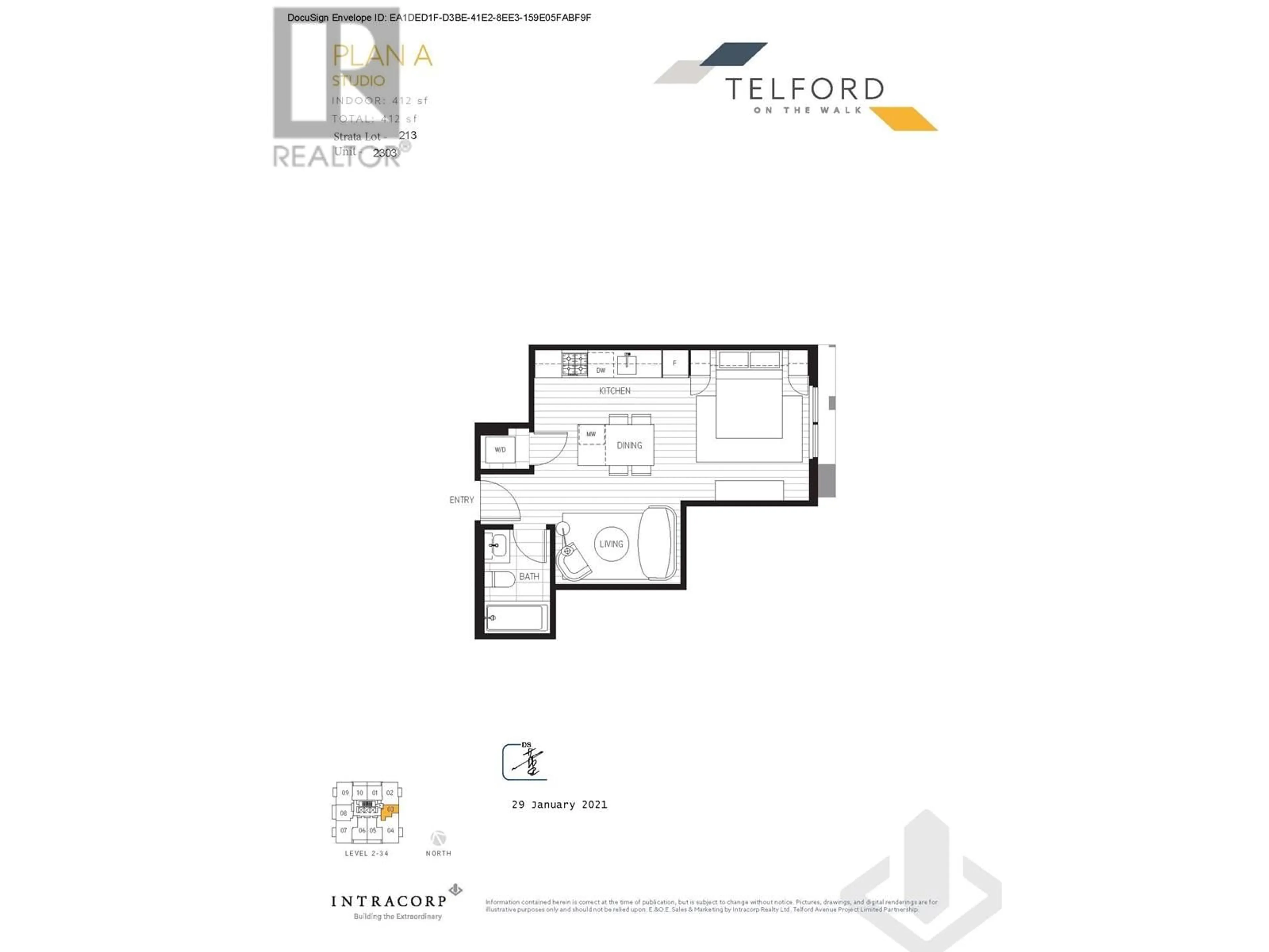 Floor plan for 2303 - 6537 TELFORD AVENUE, Burnaby British Columbia V5H0K9