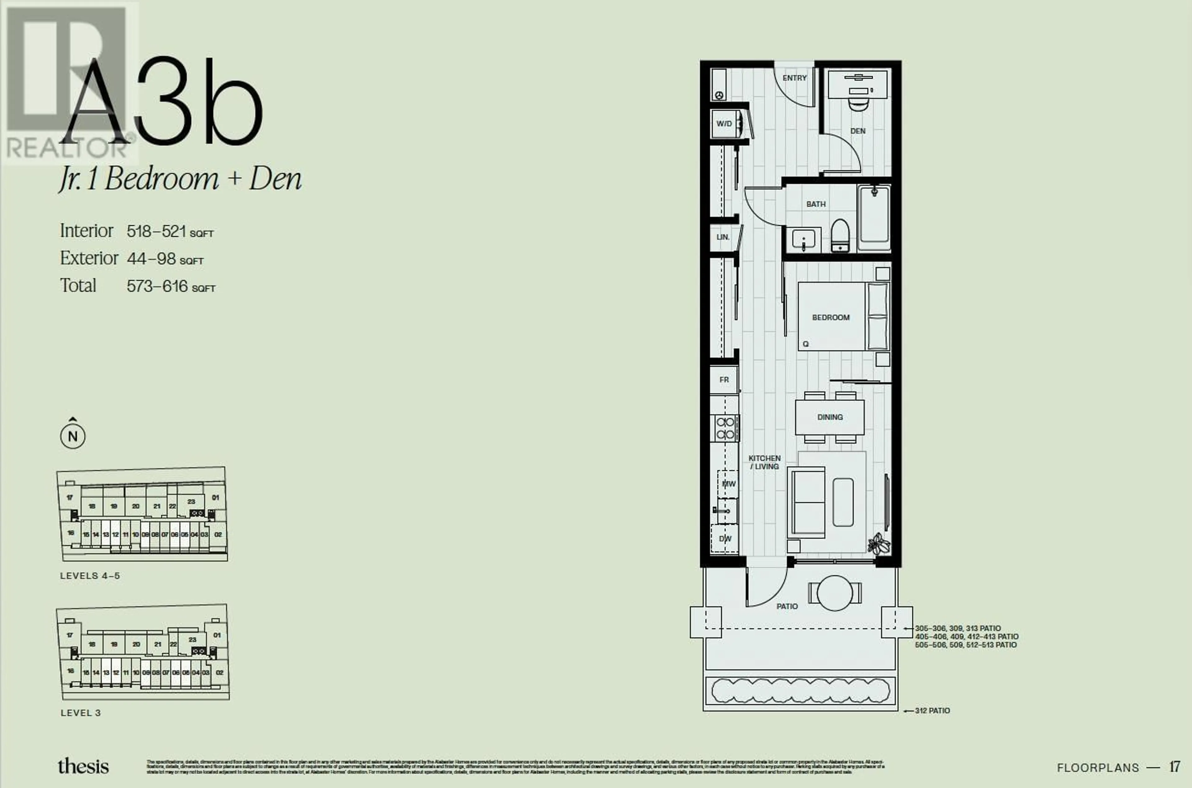 Floor plan for 312 - 133 49TH AVENUE, Vancouver British Columbia V5Z2S3