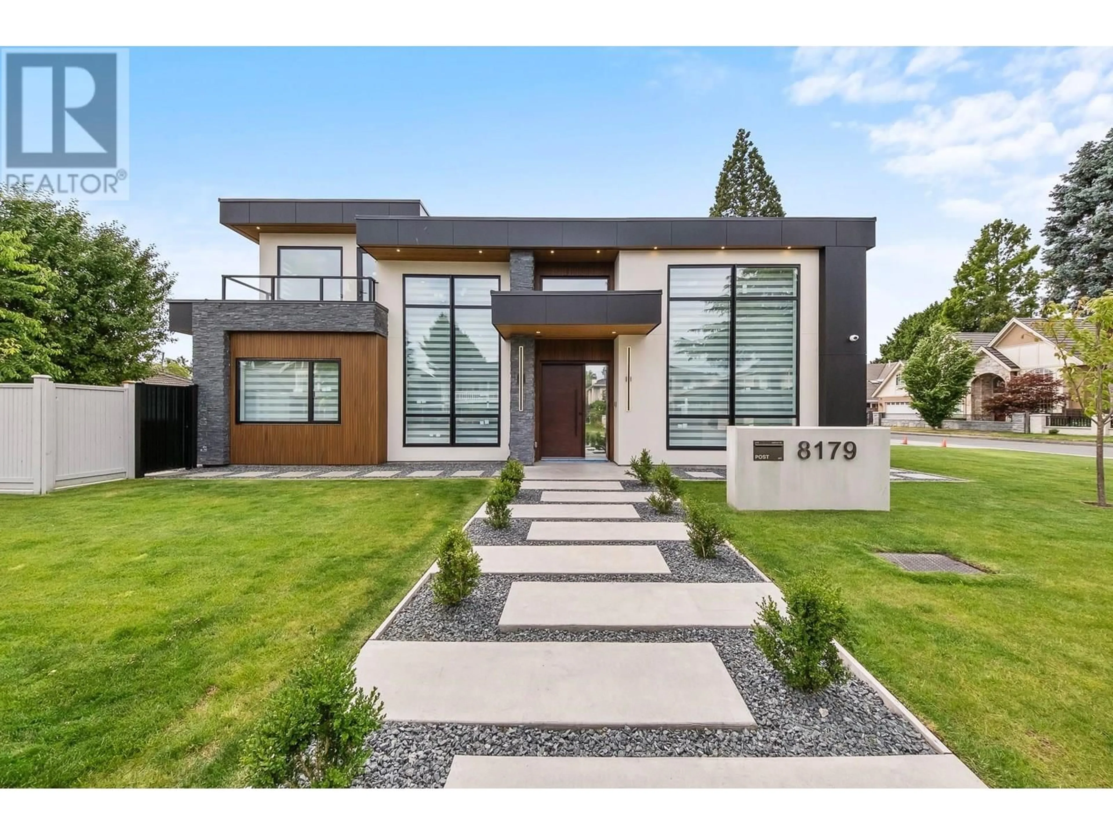 Home with brick exterior material, street for 8179 CANTLEY ROAD, Richmond British Columbia V7C3B8