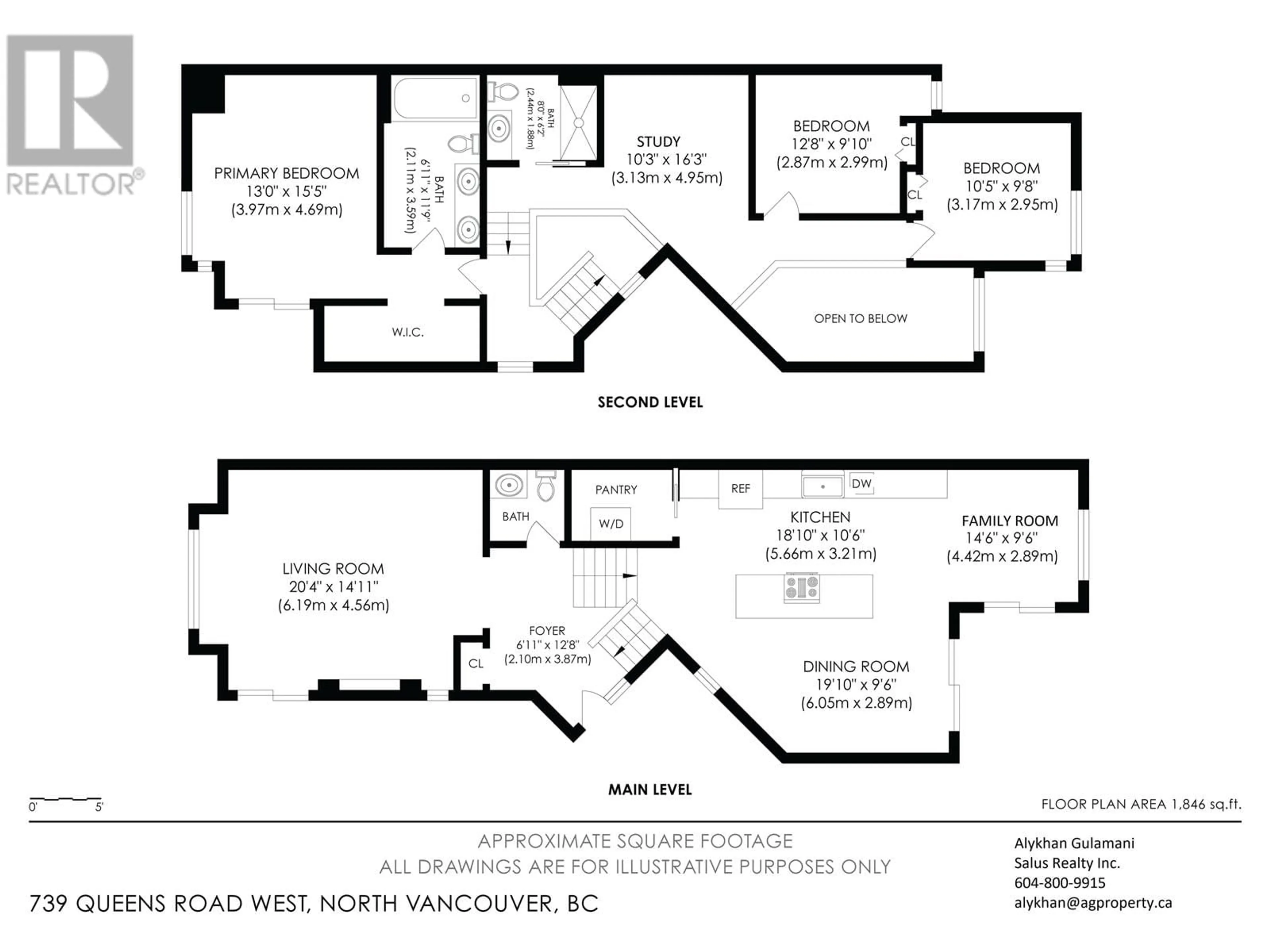 Floor plan for 739 QUEENS ROAD, North Vancouver British Columbia V7N2L4