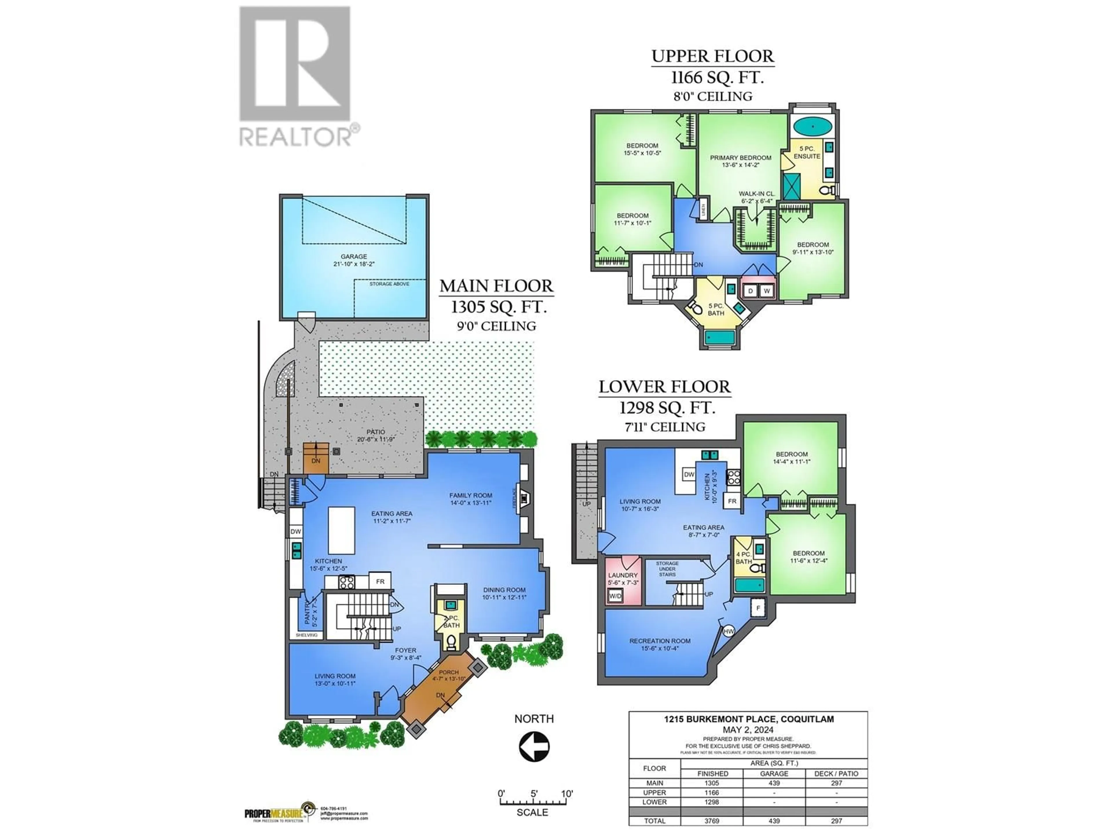 Floor plan for 1215 BURKEMONT PLACE, Coquitlam British Columbia V3B0C8