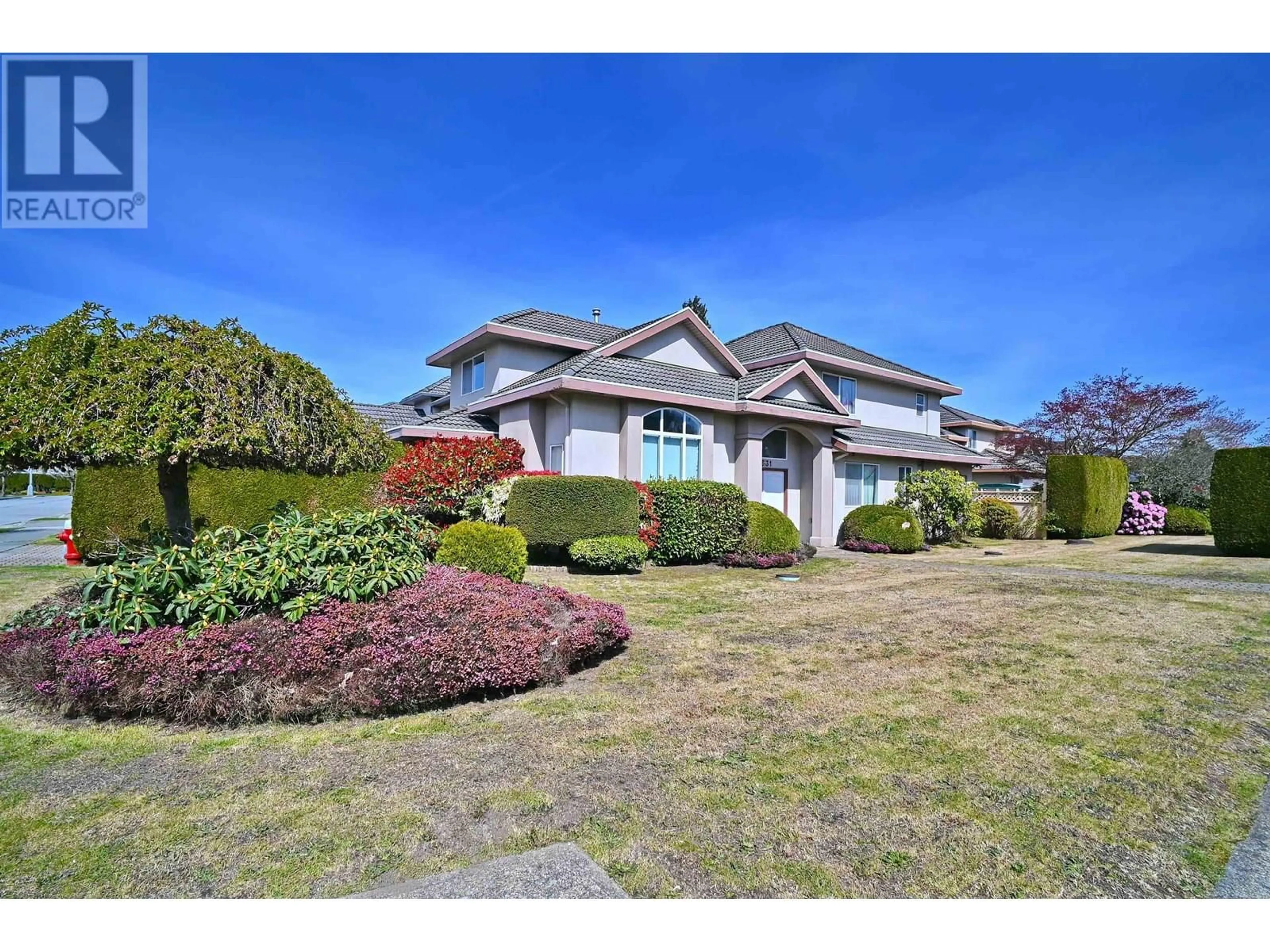 A pic from outside/outdoor area/front of a property/back of a property/a pic from drone, street for 5631 GARRISON ROAD, Richmond British Columbia V7C2M1