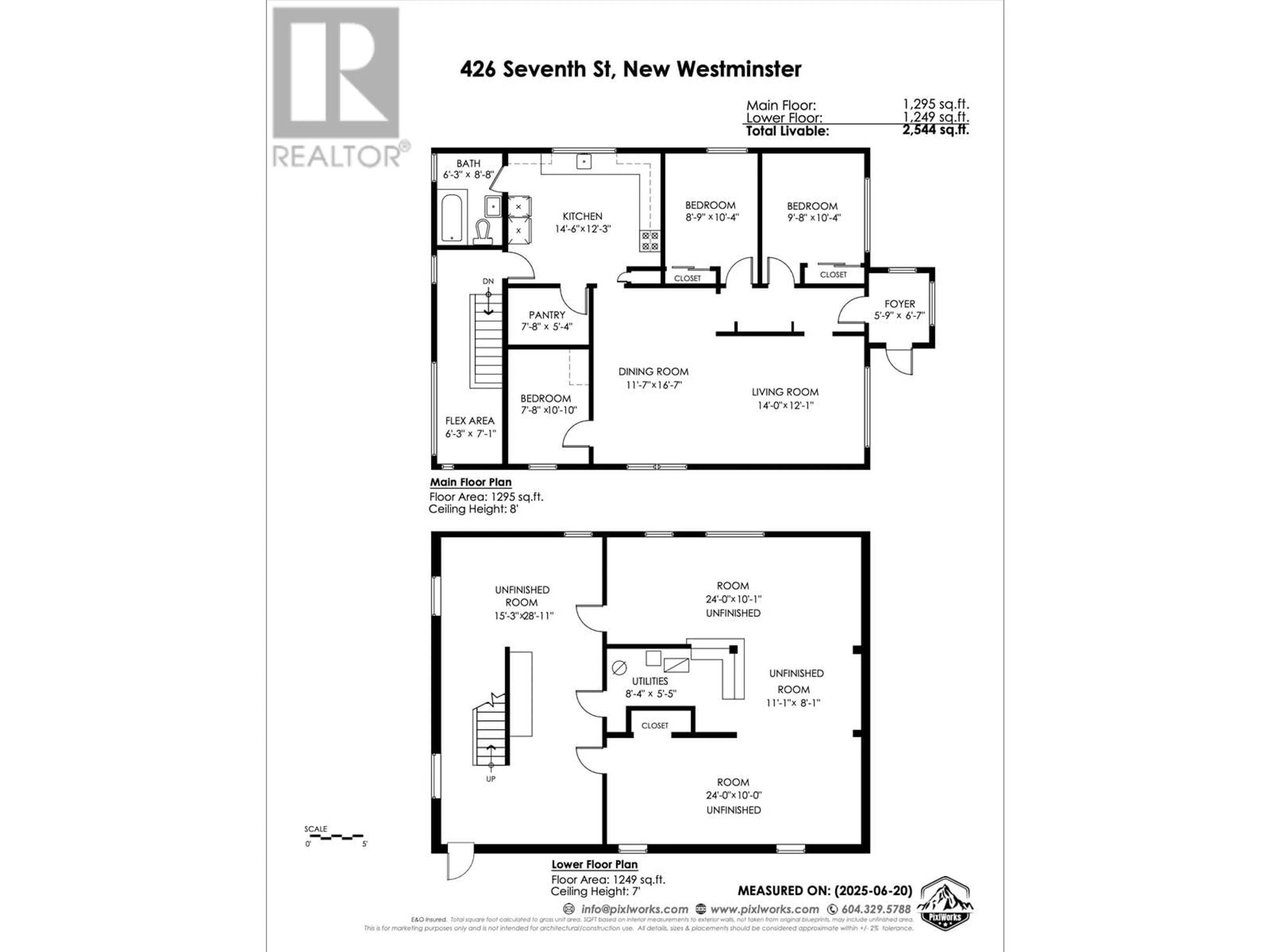 Floor plan for 426 SEVENTH STREET, New Westminster British Columbia V3M3L3