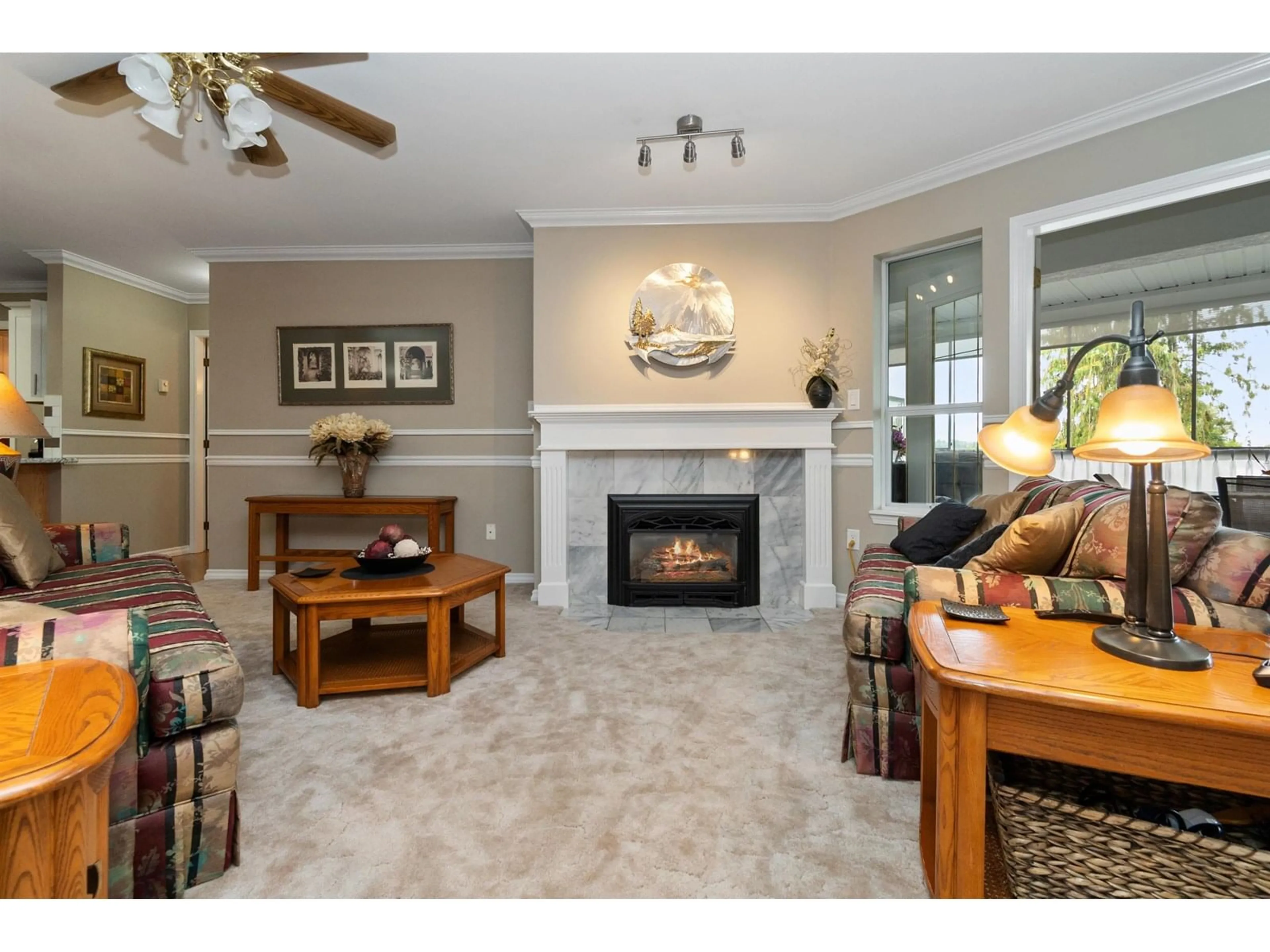 Living room with furniture, unknown for 201 - 7651 AMBER DRIVE, Chilliwack British Columbia V2R3J6