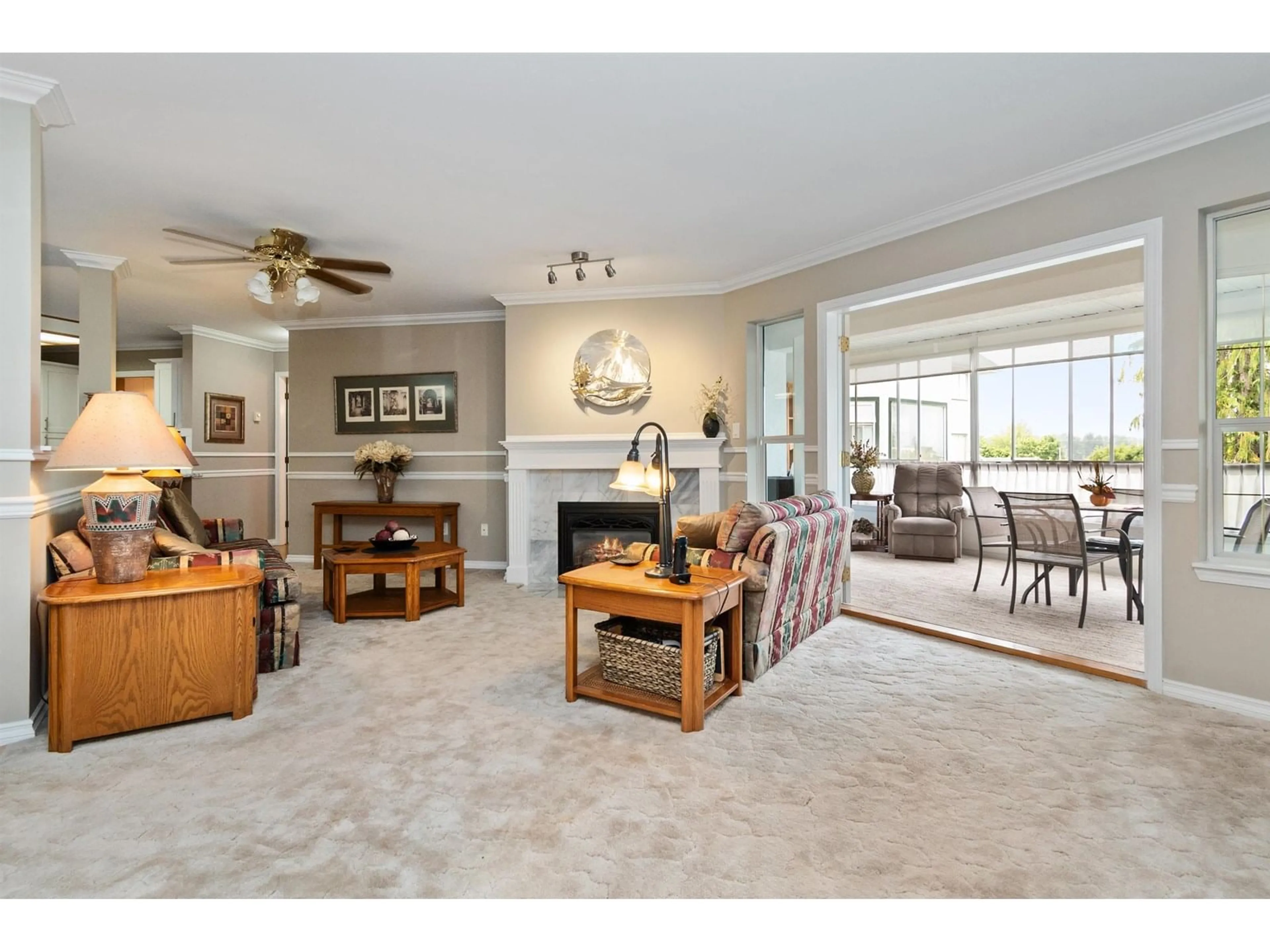 Living room with furniture, unknown for 201 - 7651 AMBER DRIVE, Chilliwack British Columbia V2R3J6
