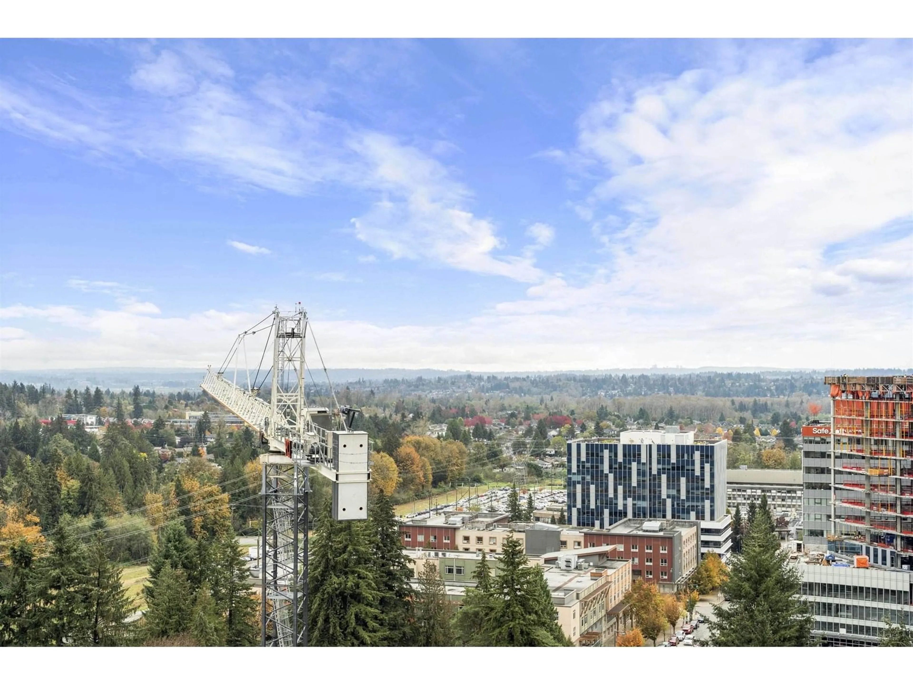 A pic from outside/outdoor area/front of a property/back of a property/a pic from drone, city buildings view from balcony for 1701 - 13745 GEORGE JUNCTION, Surrey British Columbia V3T4Y3