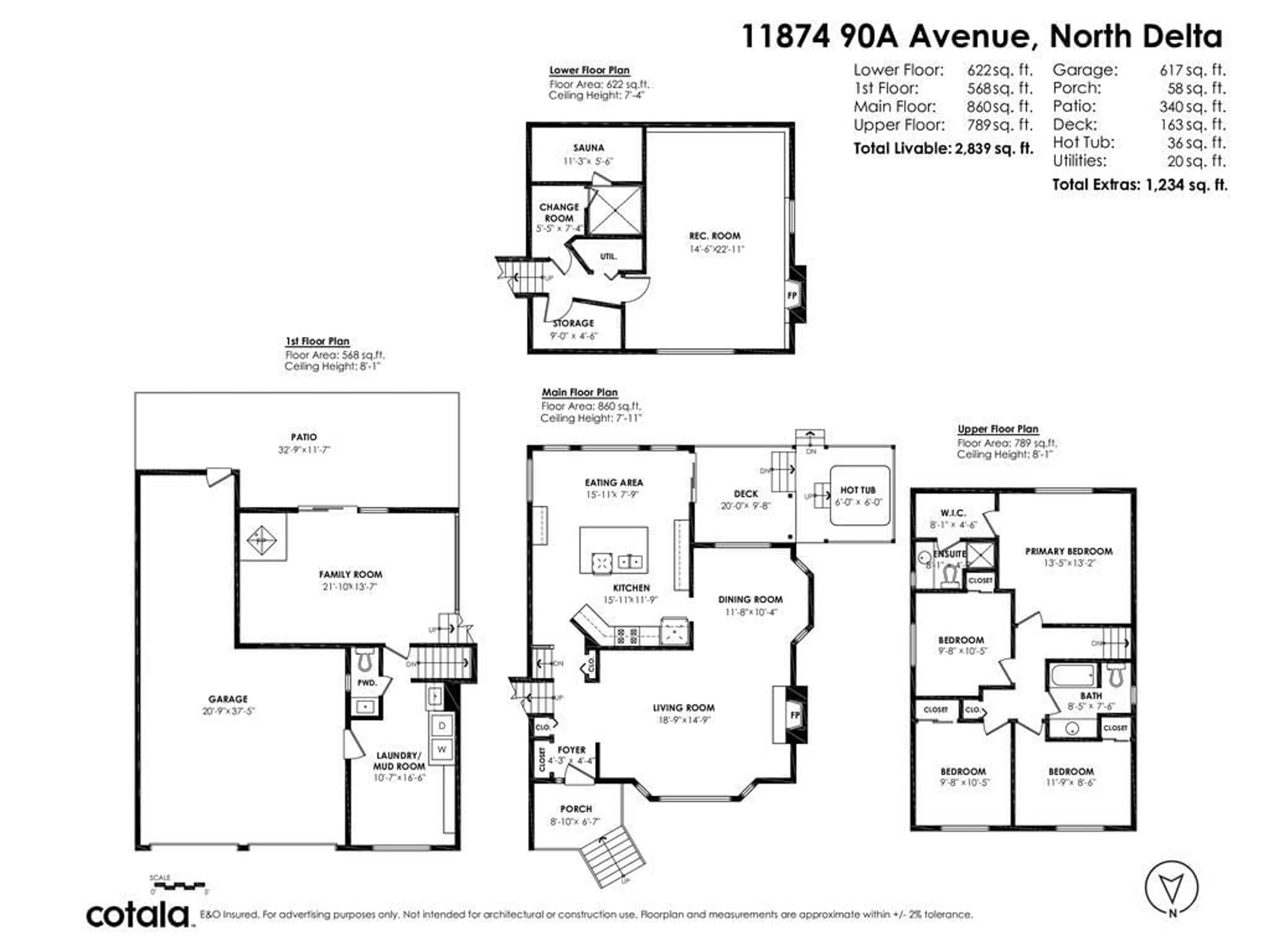 Floor plan for 11874 90A, Delta British Columbia V4C3J3
