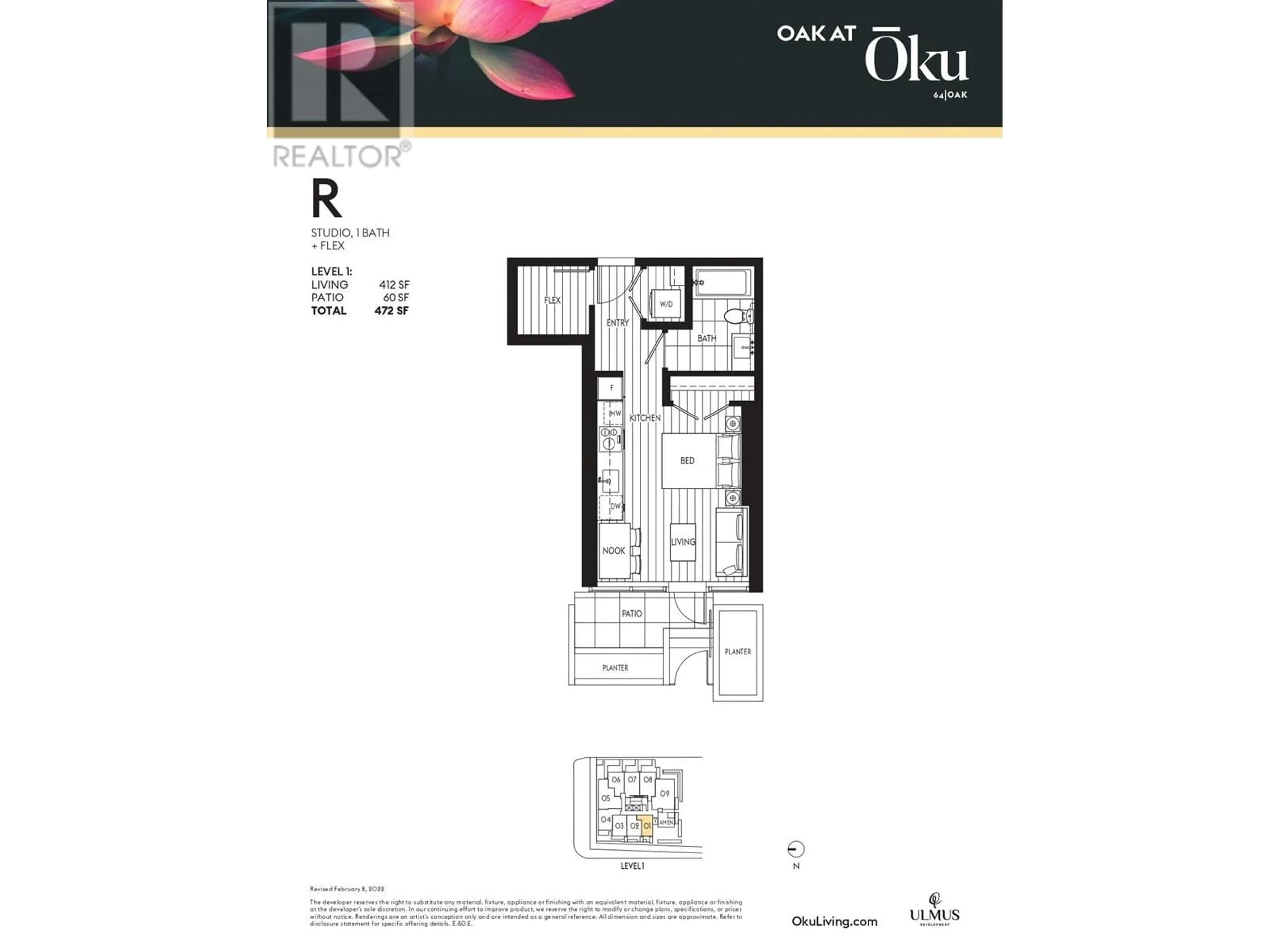 Floor plan for K101 - 8030 OAK STREET, Vancouver British Columbia V6P4A8