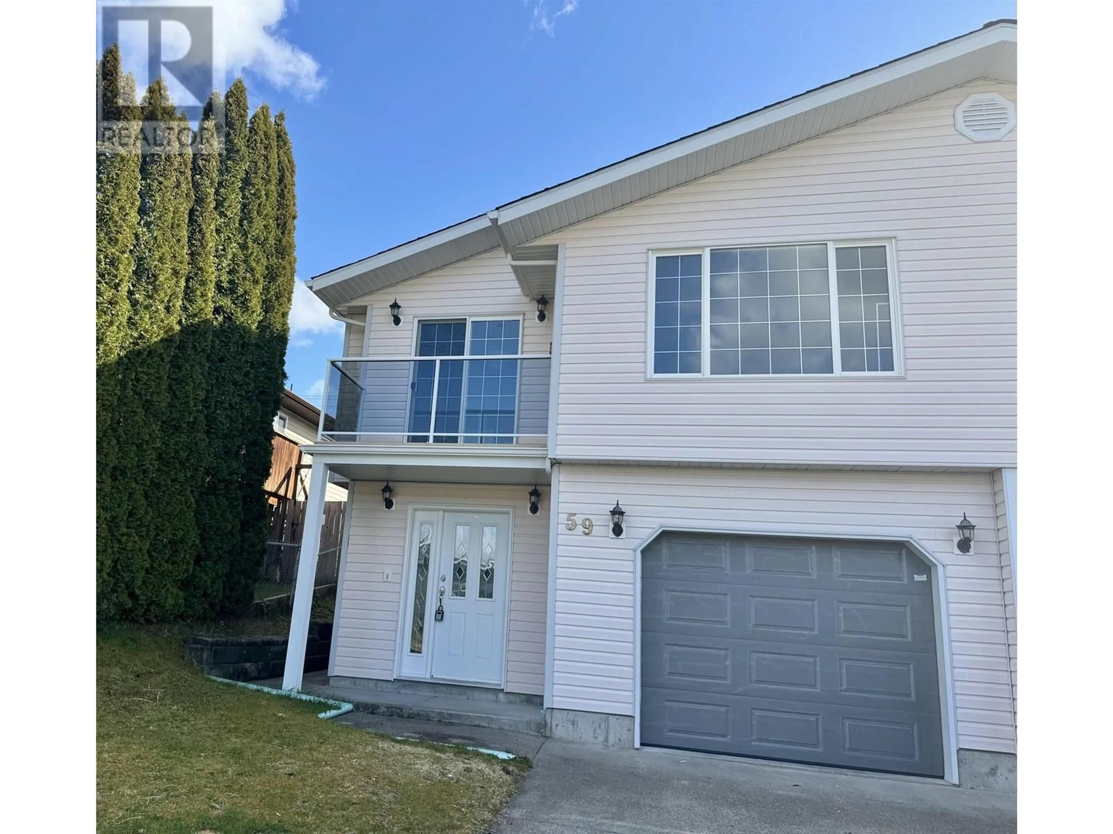 Home with vinyl exterior material, street for 59 HALLMAN STREET, Kitimat British Columbia V8C2P9