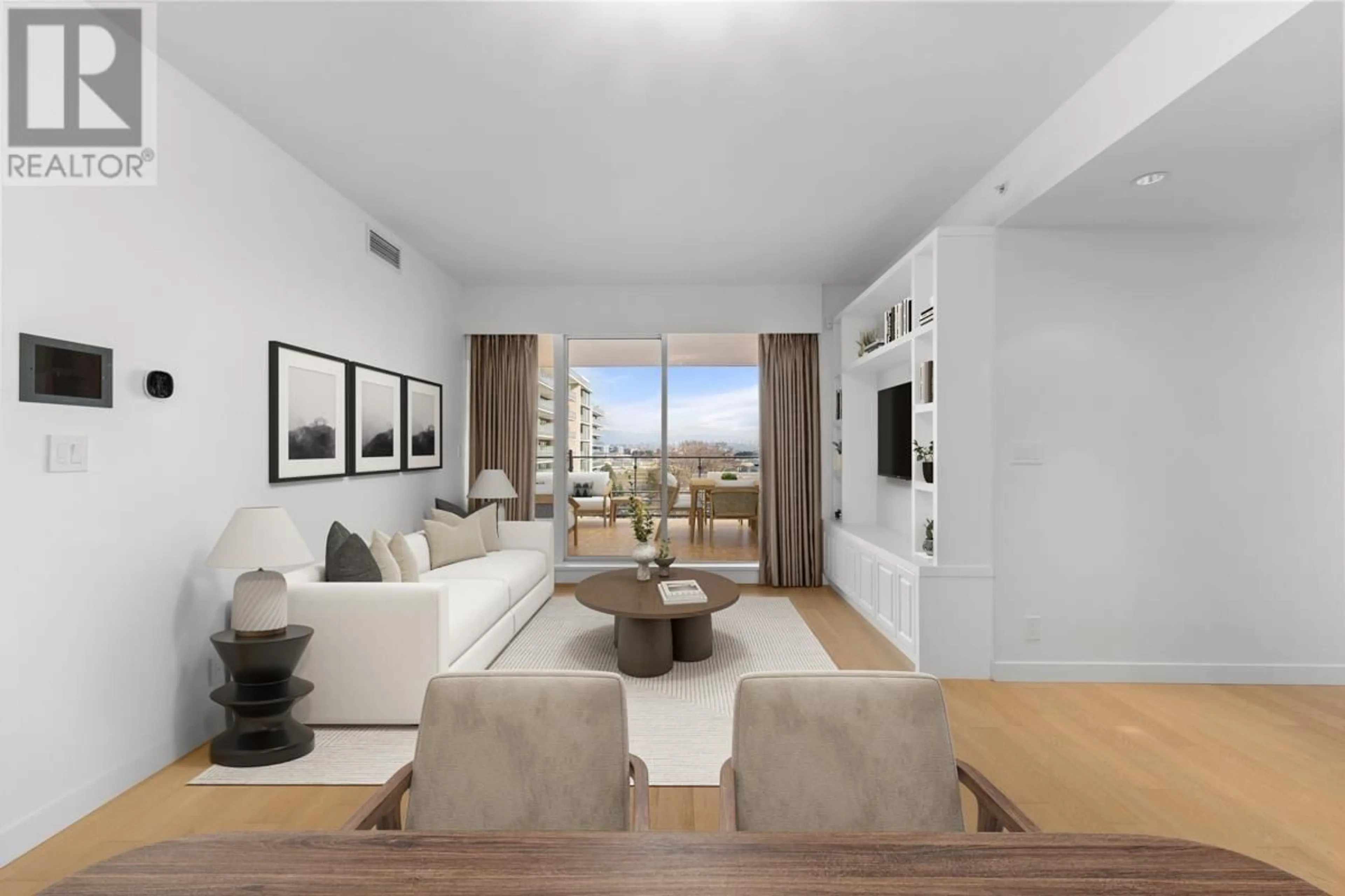 Living room with furniture, unknown for 811 - 6622 PEARSON WAY, Richmond British Columbia V7C0E4