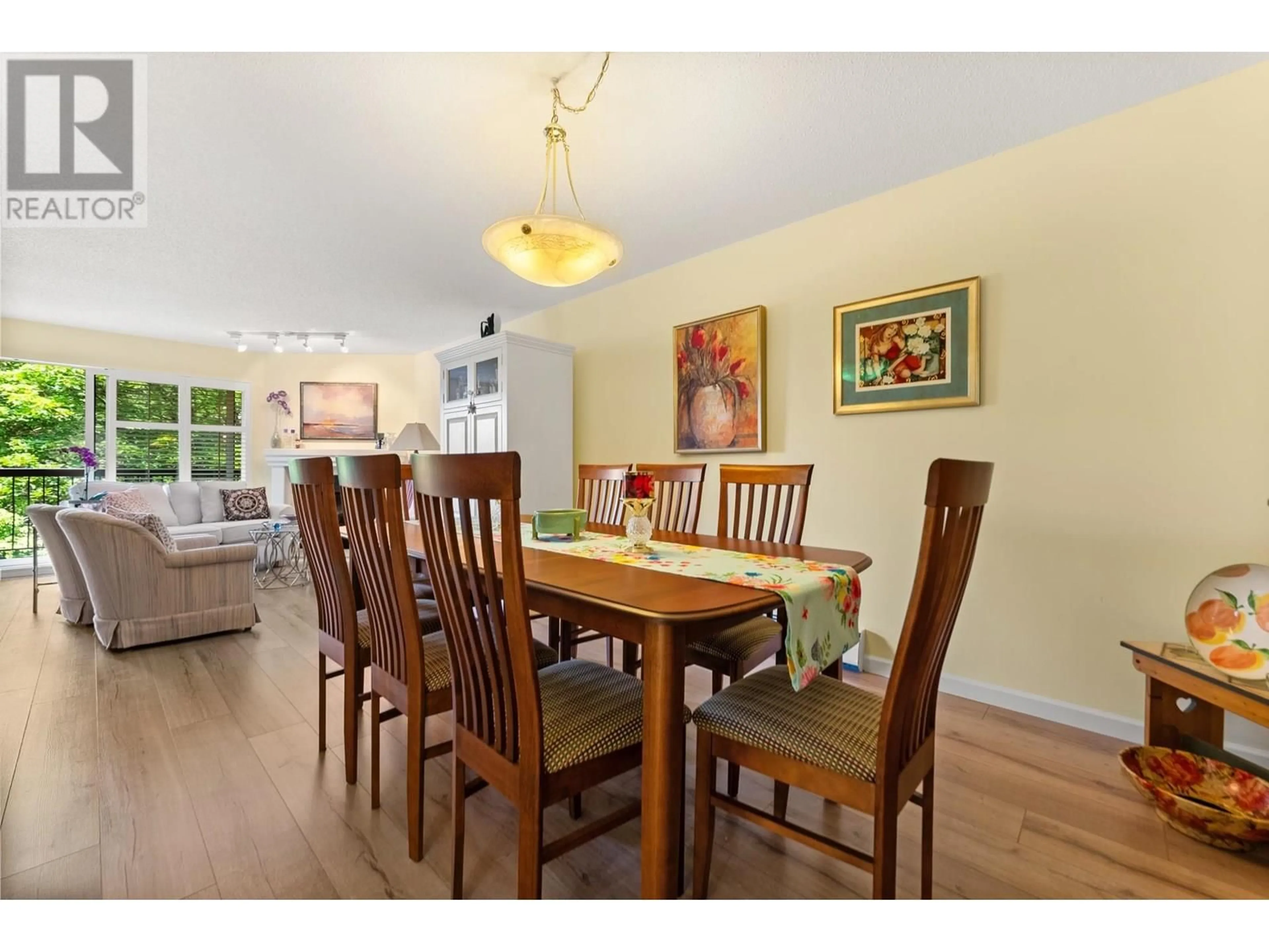 Dining room, wood/laminate floor for 203 - 10180 RYAN ROAD, Richmond British Columbia V7A4P9