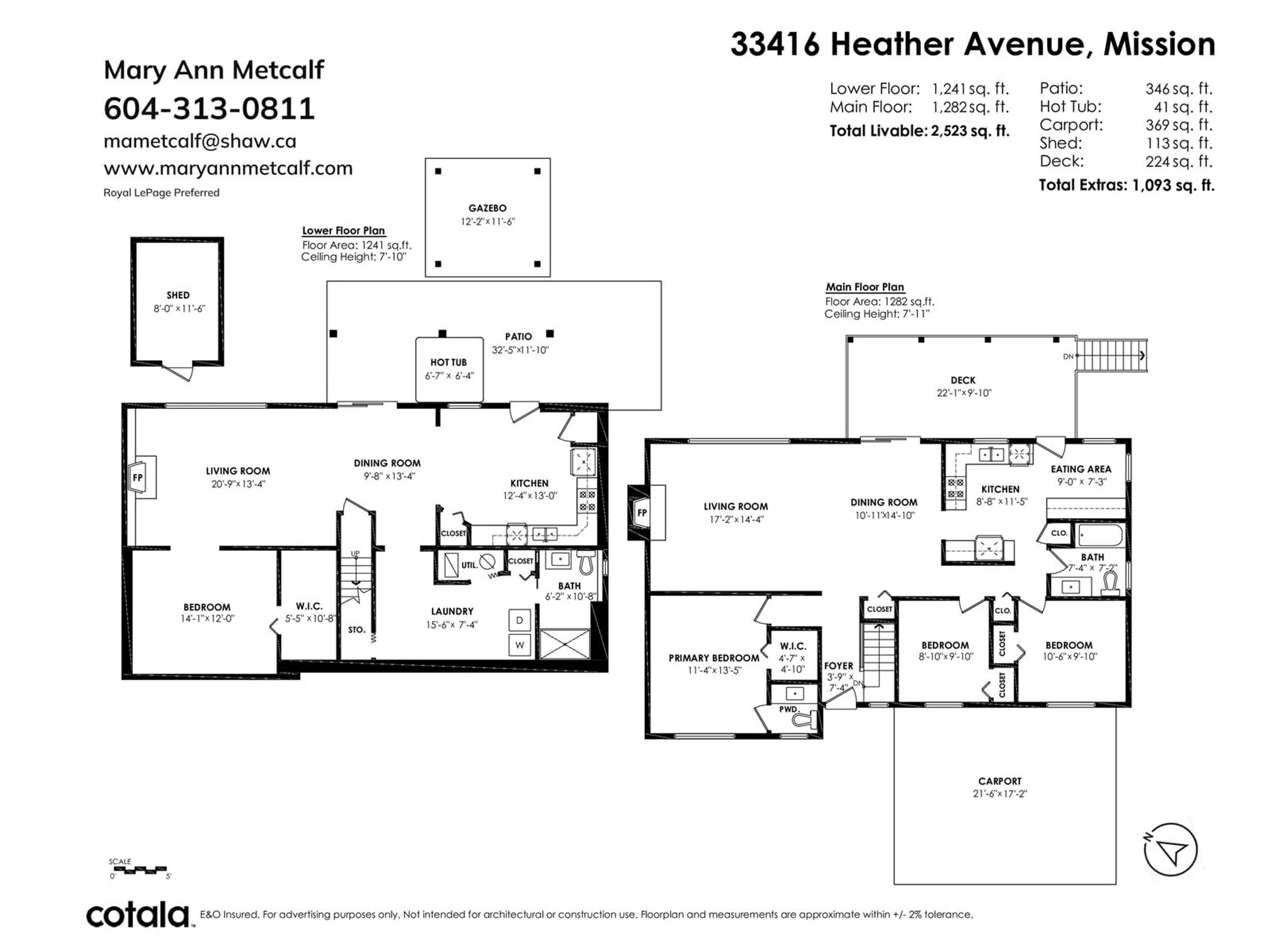 Floor plan for 33416 HEATHER, Mission British Columbia V2V7M6