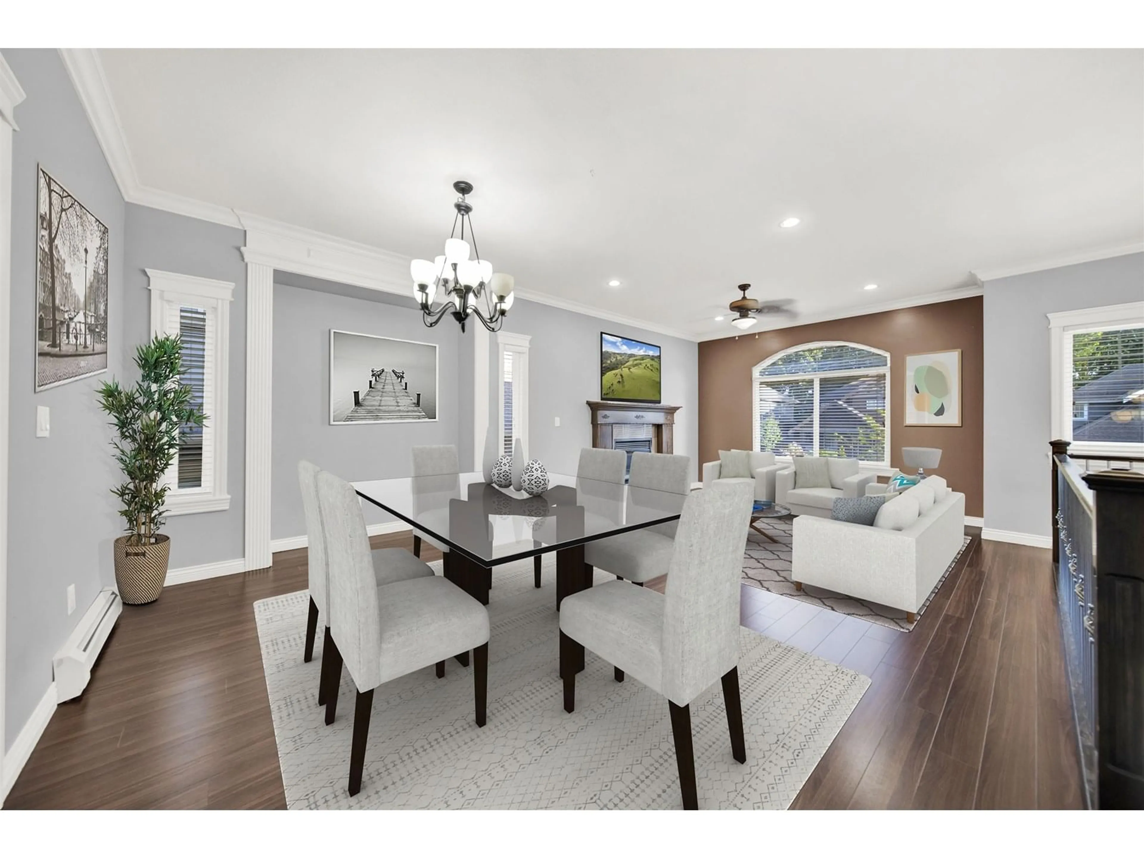 Dining room, wood/laminate floor for 32493 EGGLESTONE, Mission British Columbia V4S0A8