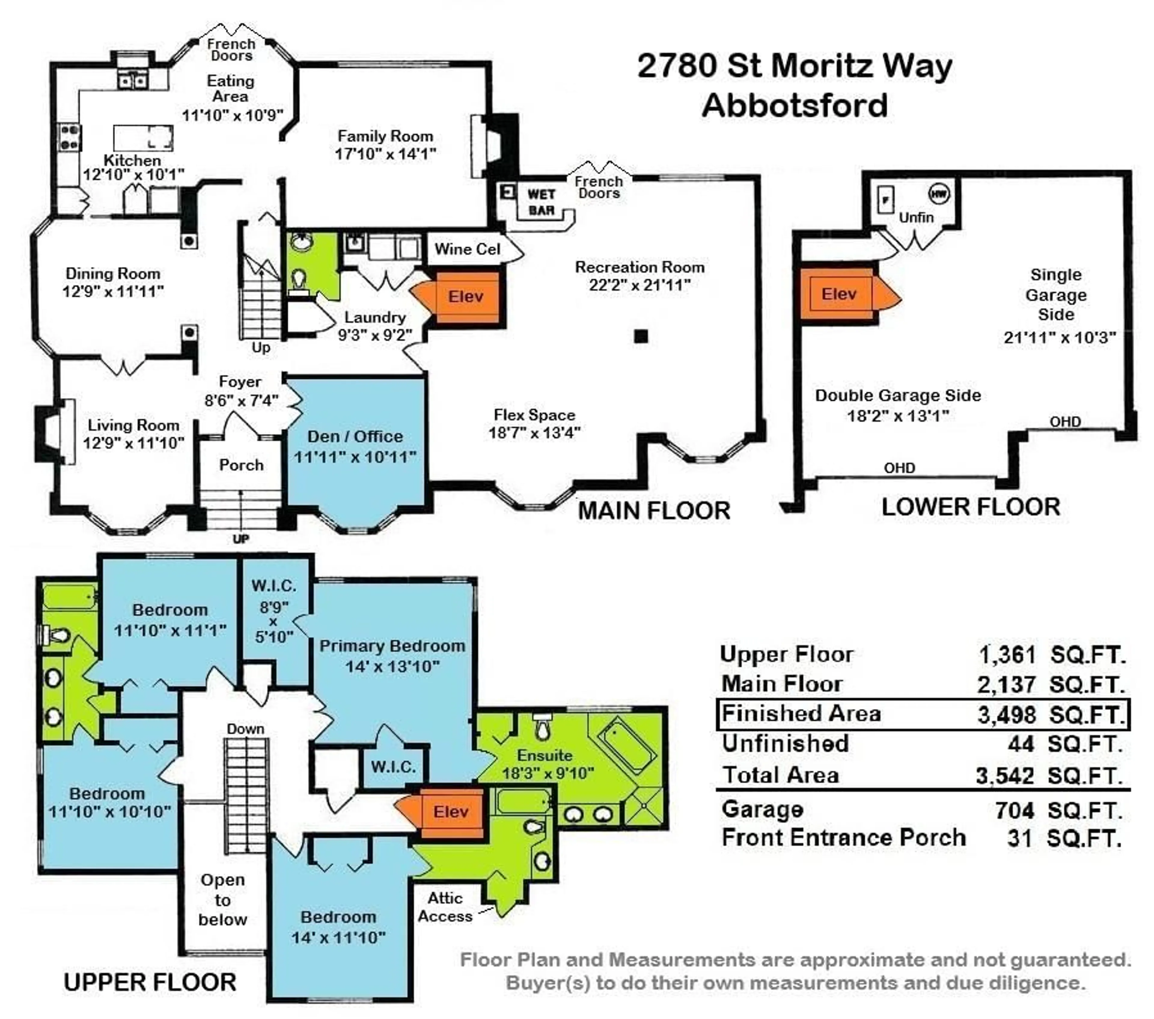 Floor plan for 2780 ST MORITZ WAY, Abbotsford British Columbia V2V3N1