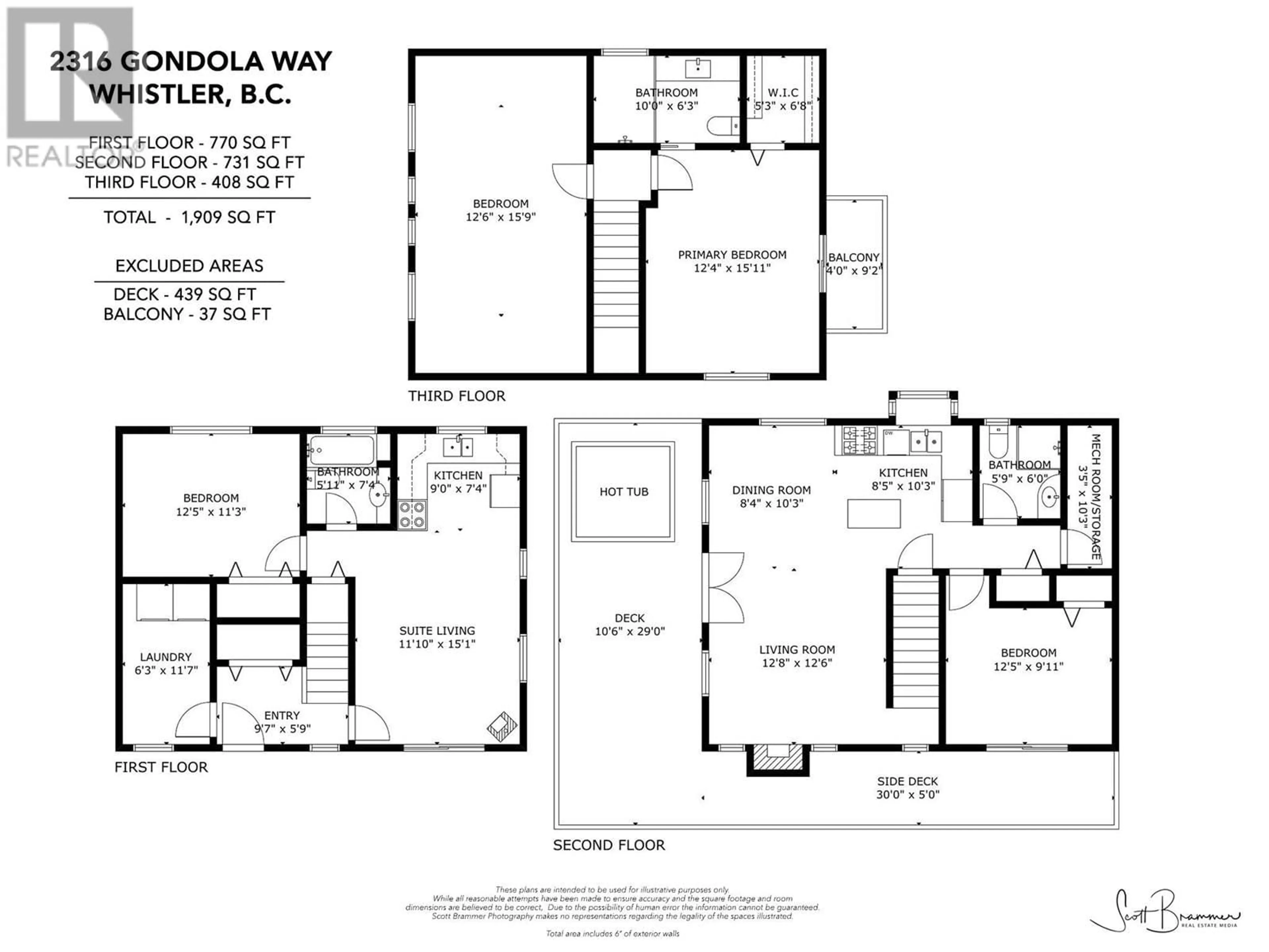 Floor plan for 2316 GONDOLA WAY, Whistler British Columbia V8E0N2