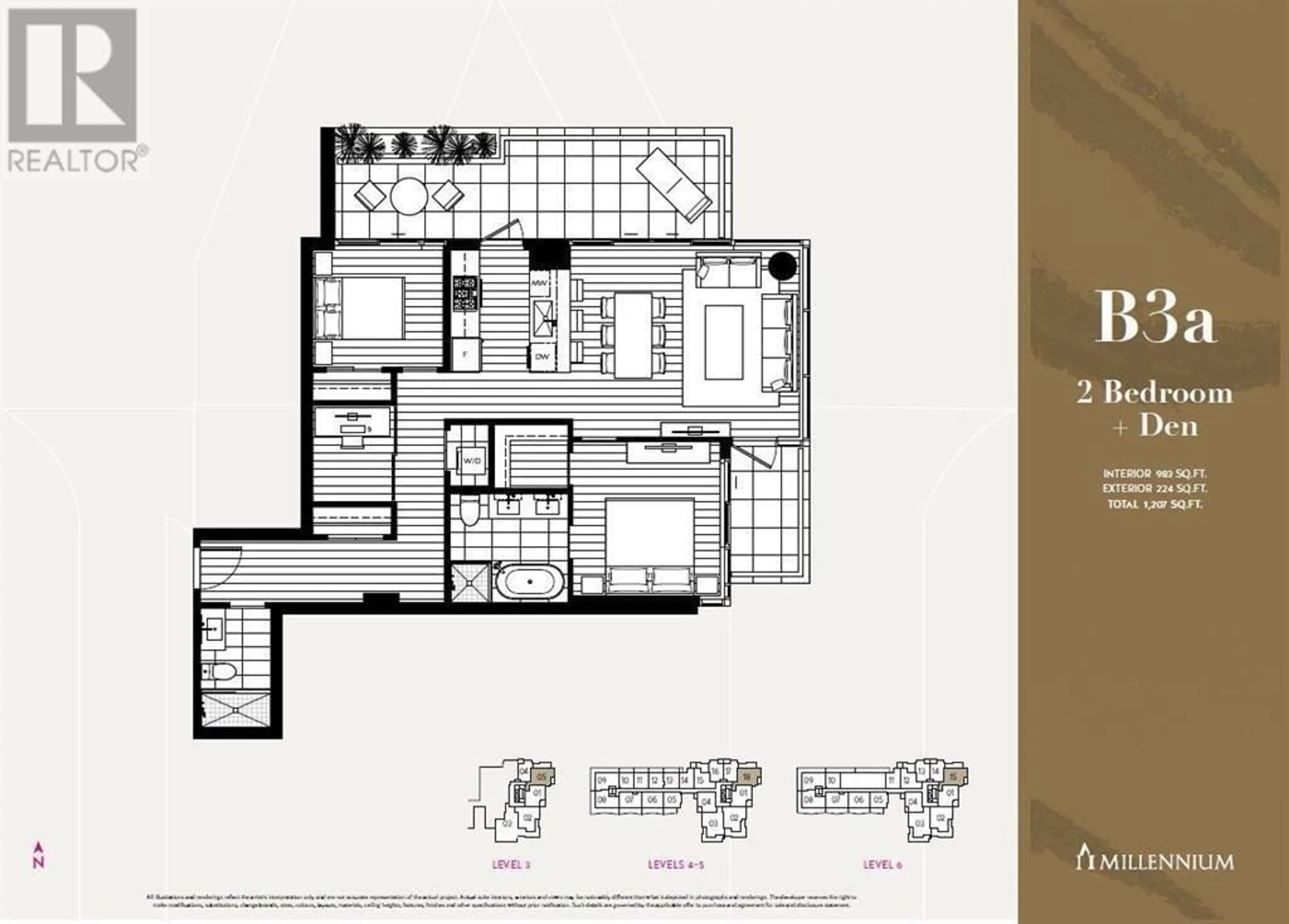 Floor plan for 615 - 135 E 13TH STREET, North Vancouver British Columbia V7L0J8
