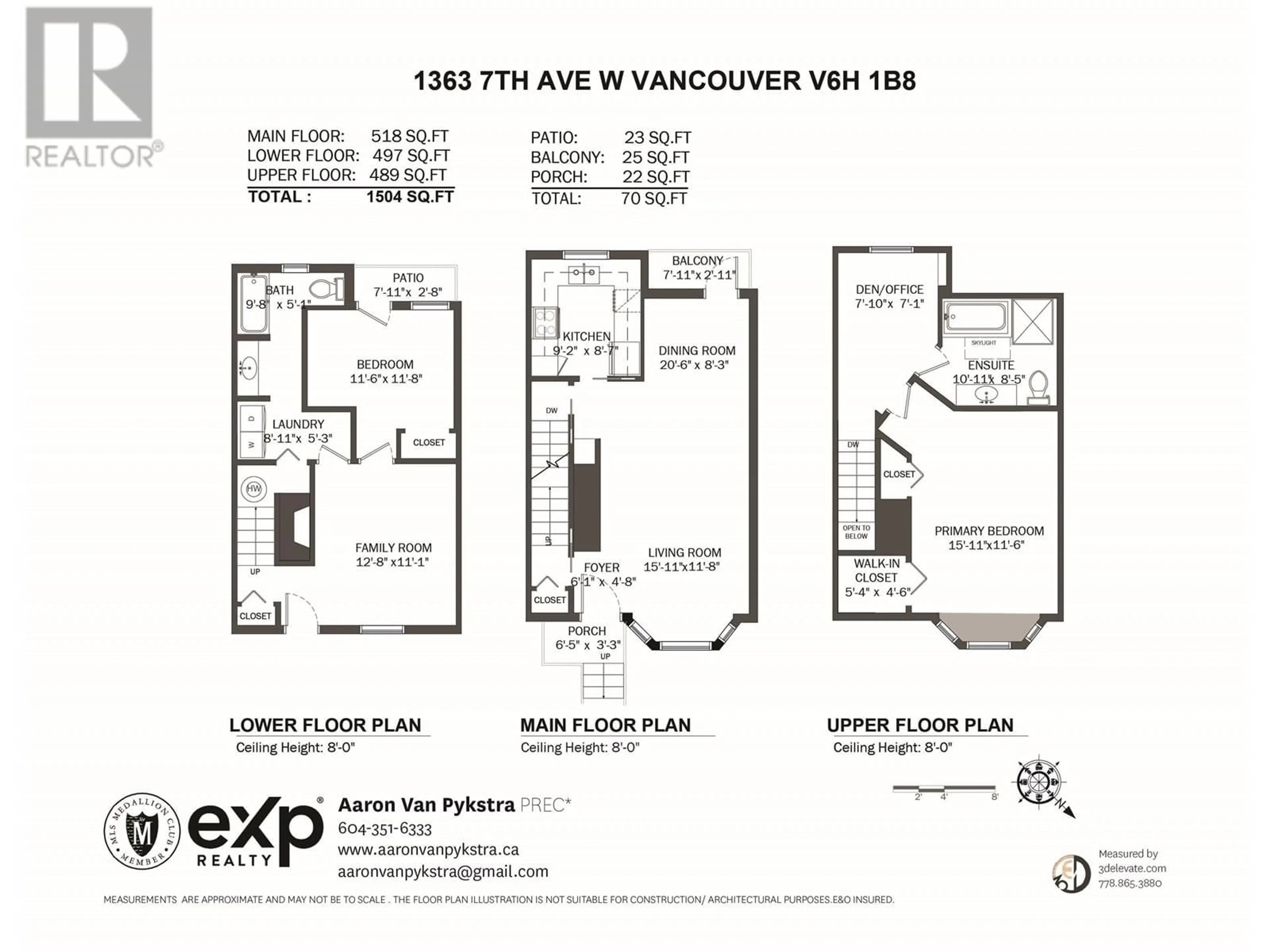 Floor plan for 1363 7TH AVENUE, Vancouver British Columbia V6H1B8