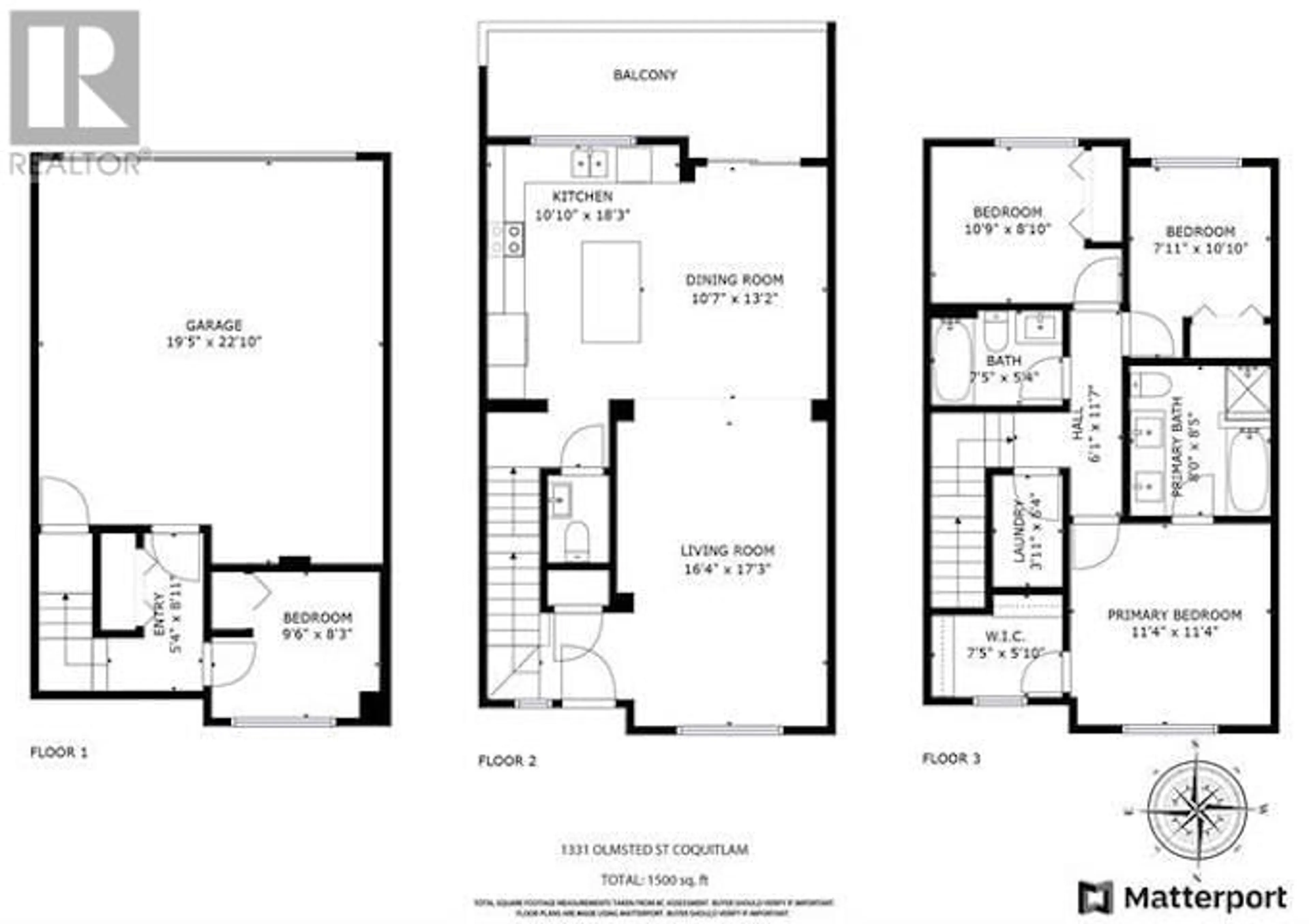 Floor plan for 189 - 1331 OLMSTED STREET, Coquitlam British Columbia V3E0T3