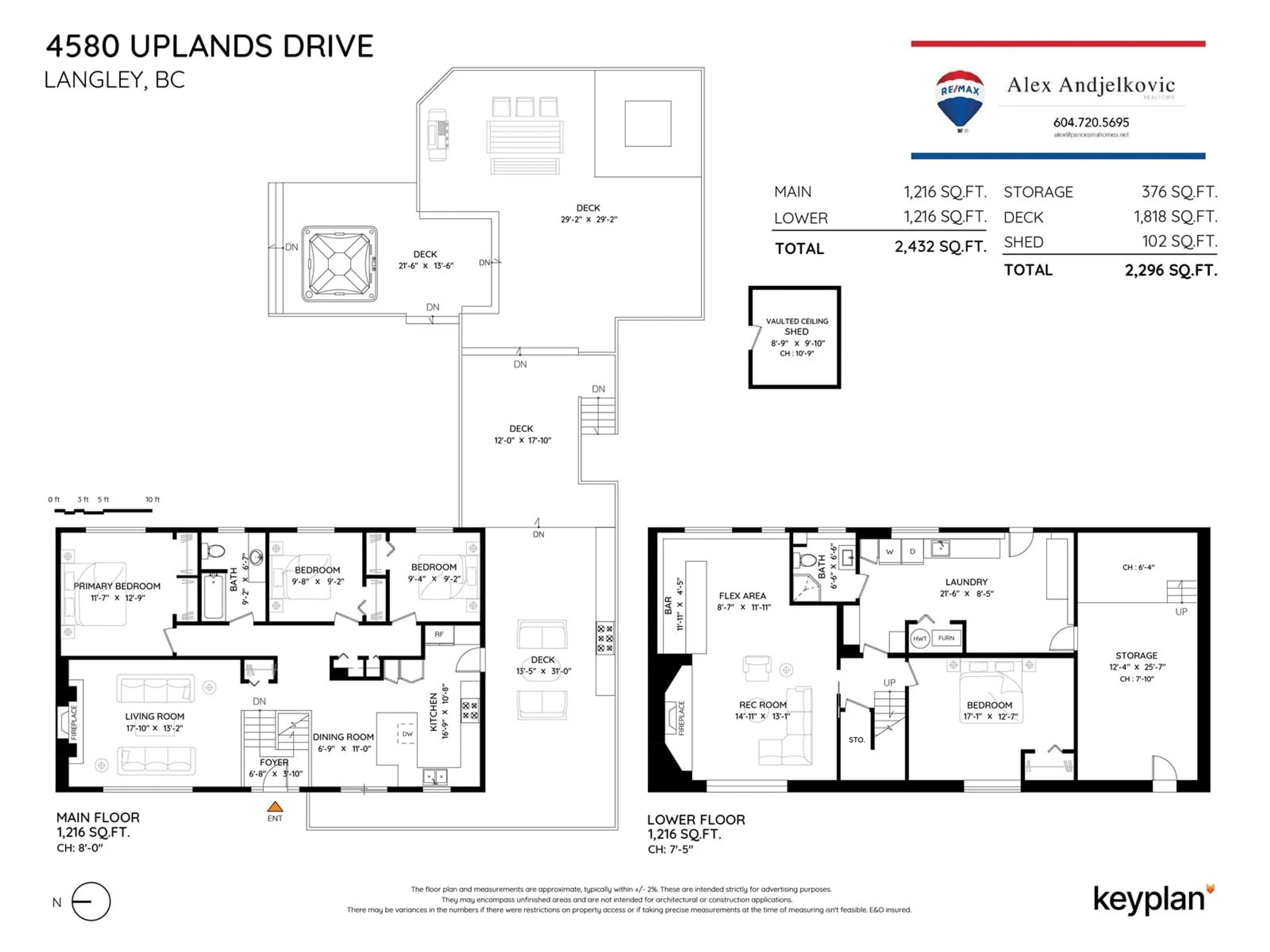 Floor plan for 4580 UPLANDS, Langley British Columbia V3A4N9