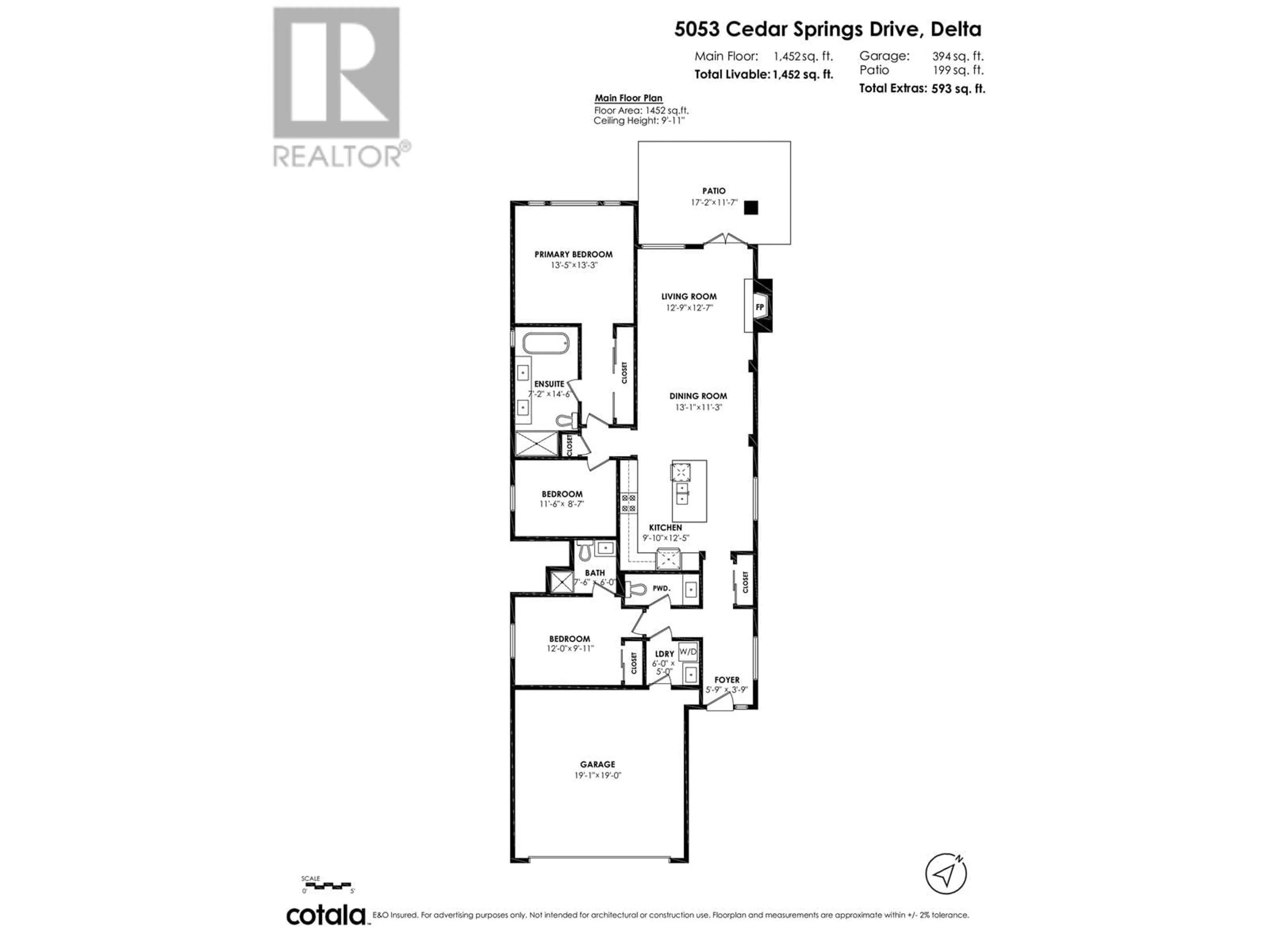 Floor plan for 5053 CEDAR SPRINGS DRIVE, Tsawwassen British Columbia V4M0A7
