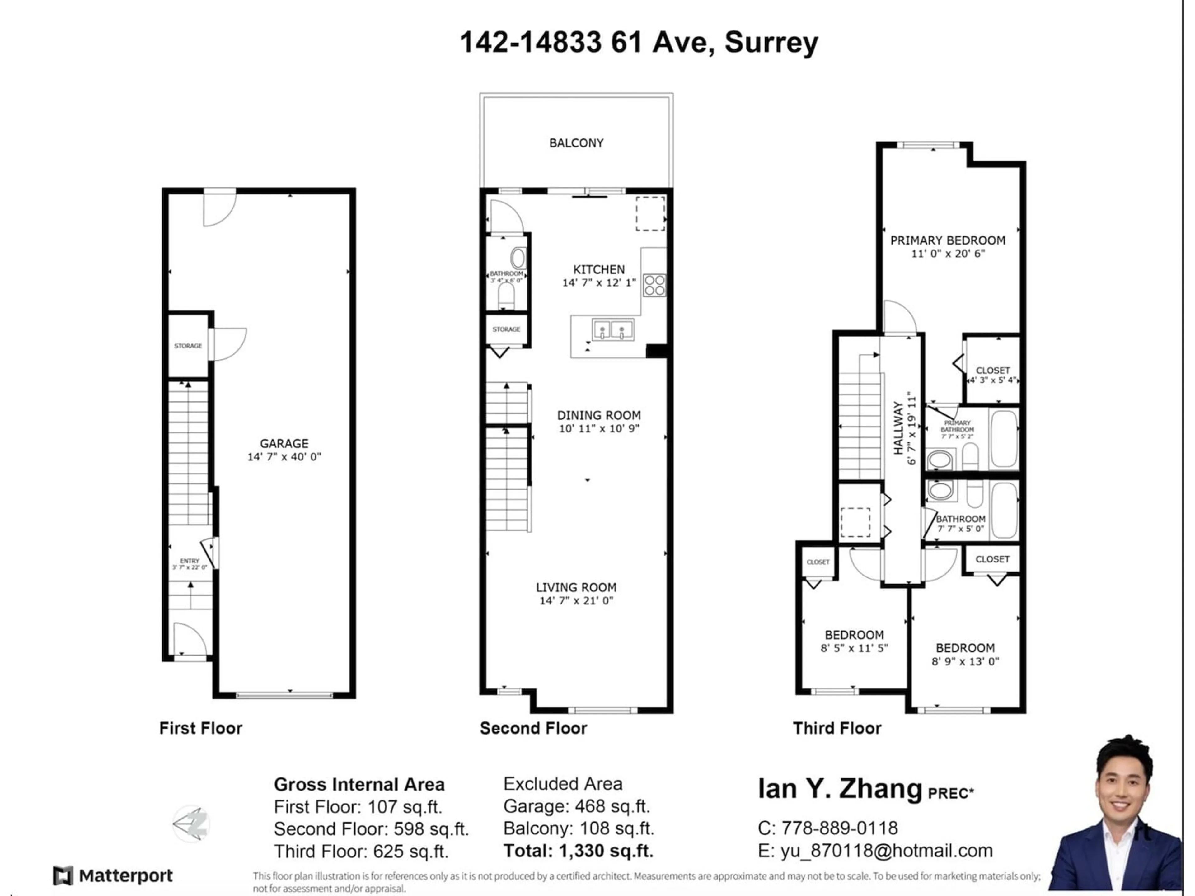 Floor plan for 142 - 14833 61, Surrey British Columbia V3S6T6
