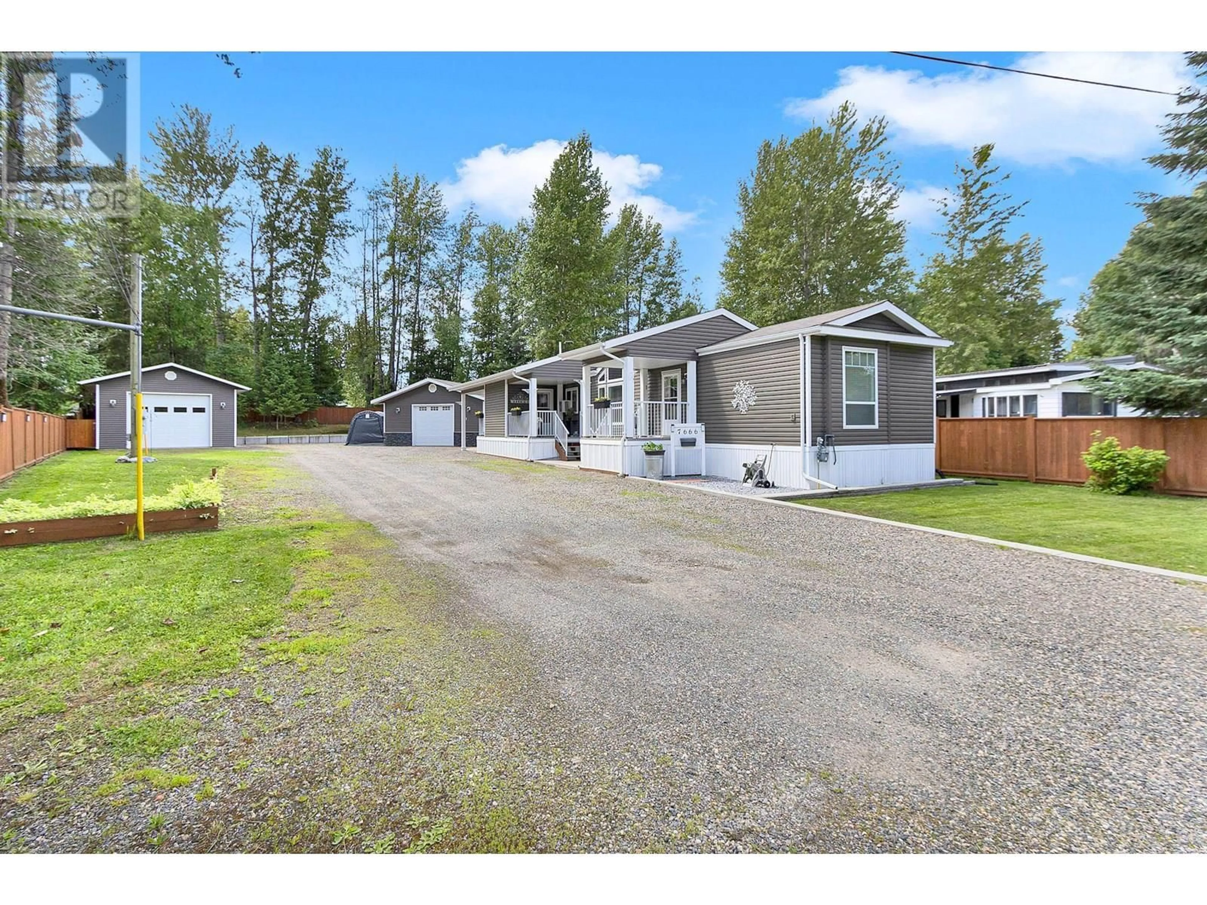A pic from outside/outdoor area/front of a property/back of a property/a pic from drone, street for 7666 RUBY CRESCENT, Prince George British Columbia V2K3T8