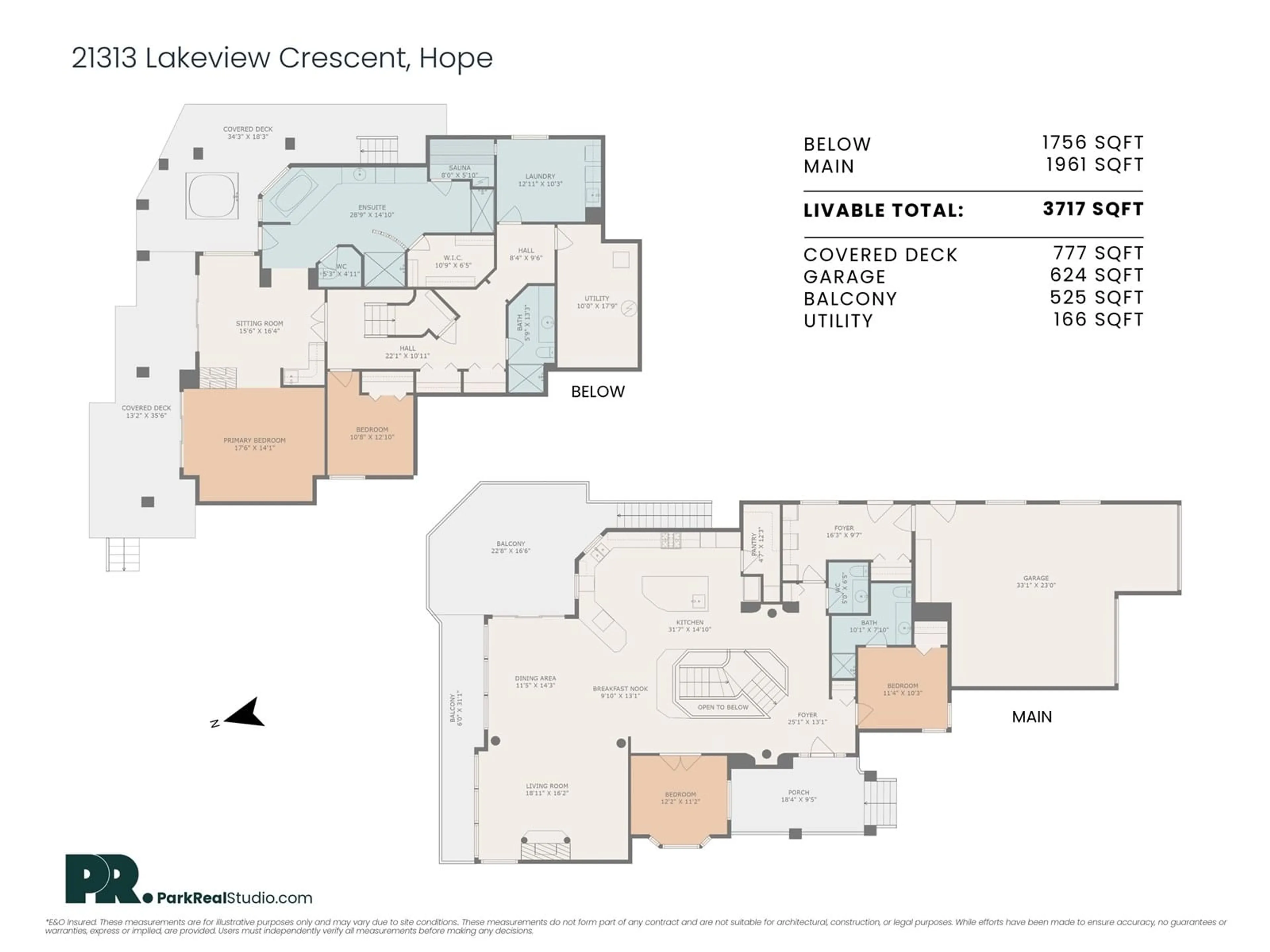 Floor plan for 21313 LAKEVIEW CRESCENT, Hope British Columbia V0X1L1