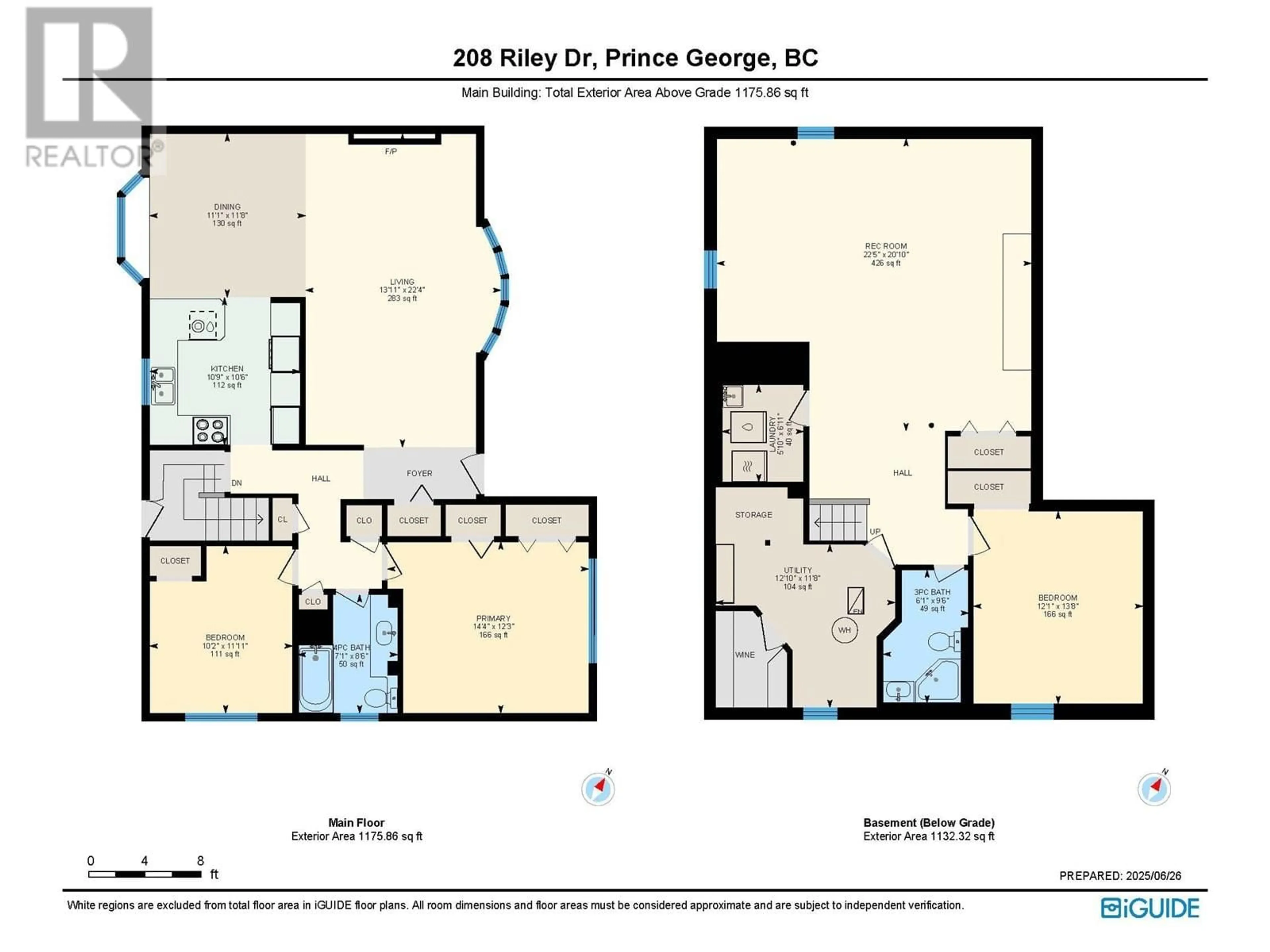 Floor plan for 208 RILEY DRIVE, Prince George British Columbia V2M3P1