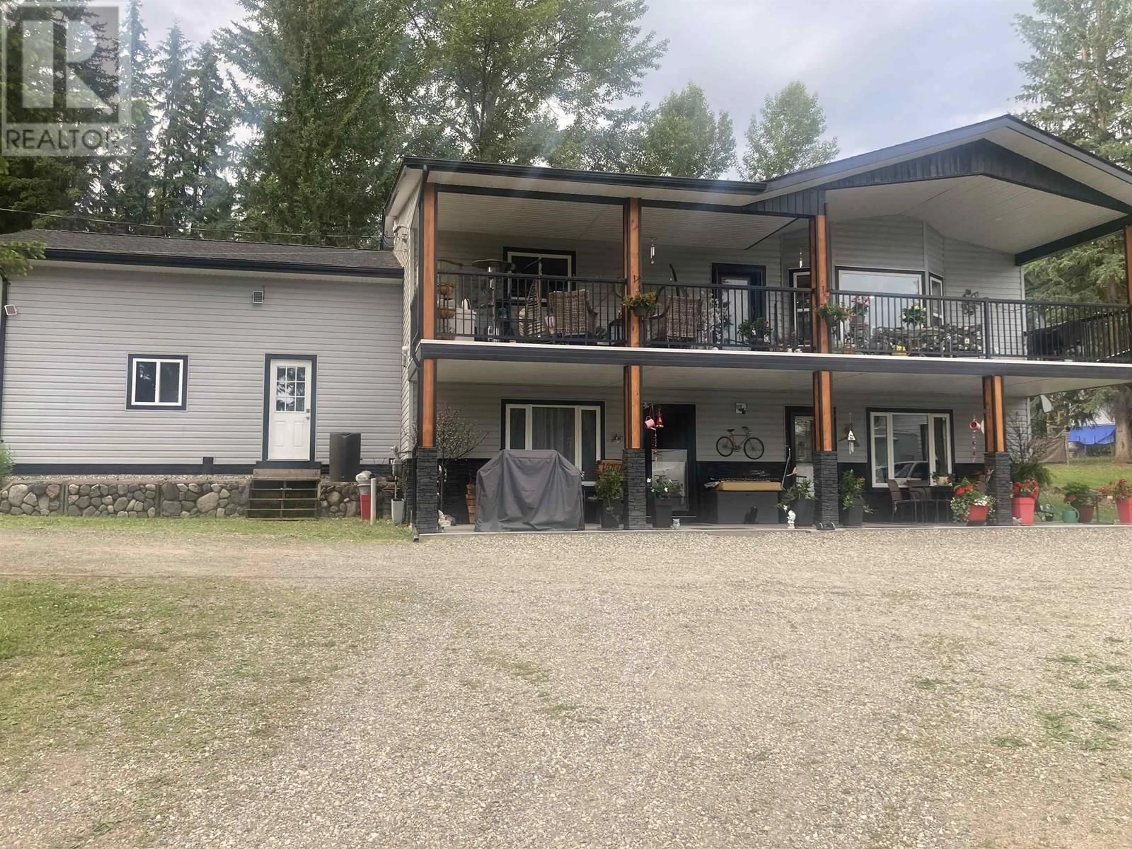 A pic from outside/outdoor area/front of a property/back of a property/a pic from drone, unknown for 3479 LOLOFF ROAD, Quesnel British Columbia V2J6E5