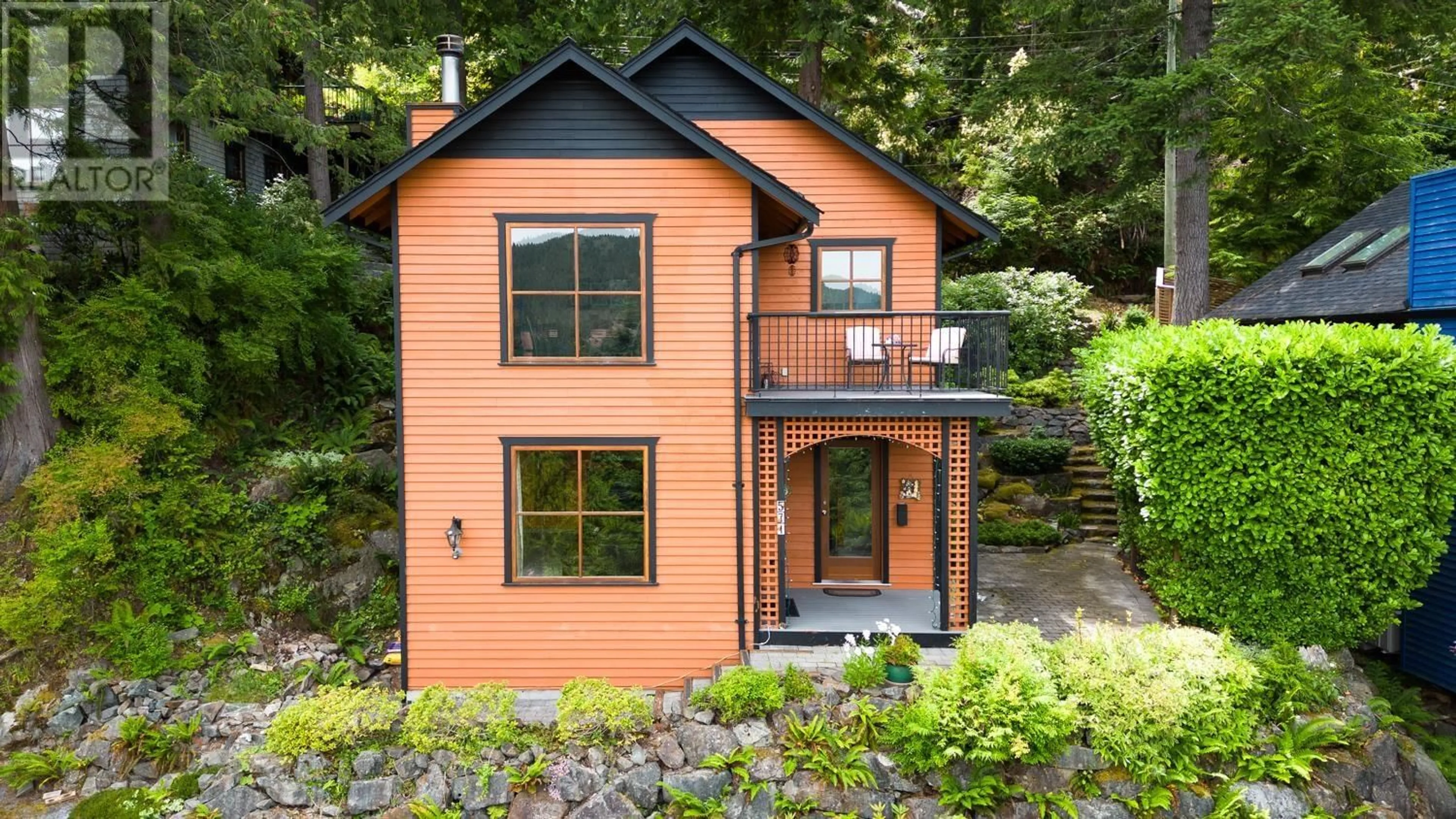 Home with brick exterior material, unknown for 571 ROOCROFT LANE, Bowen Island British Columbia V0N1G2