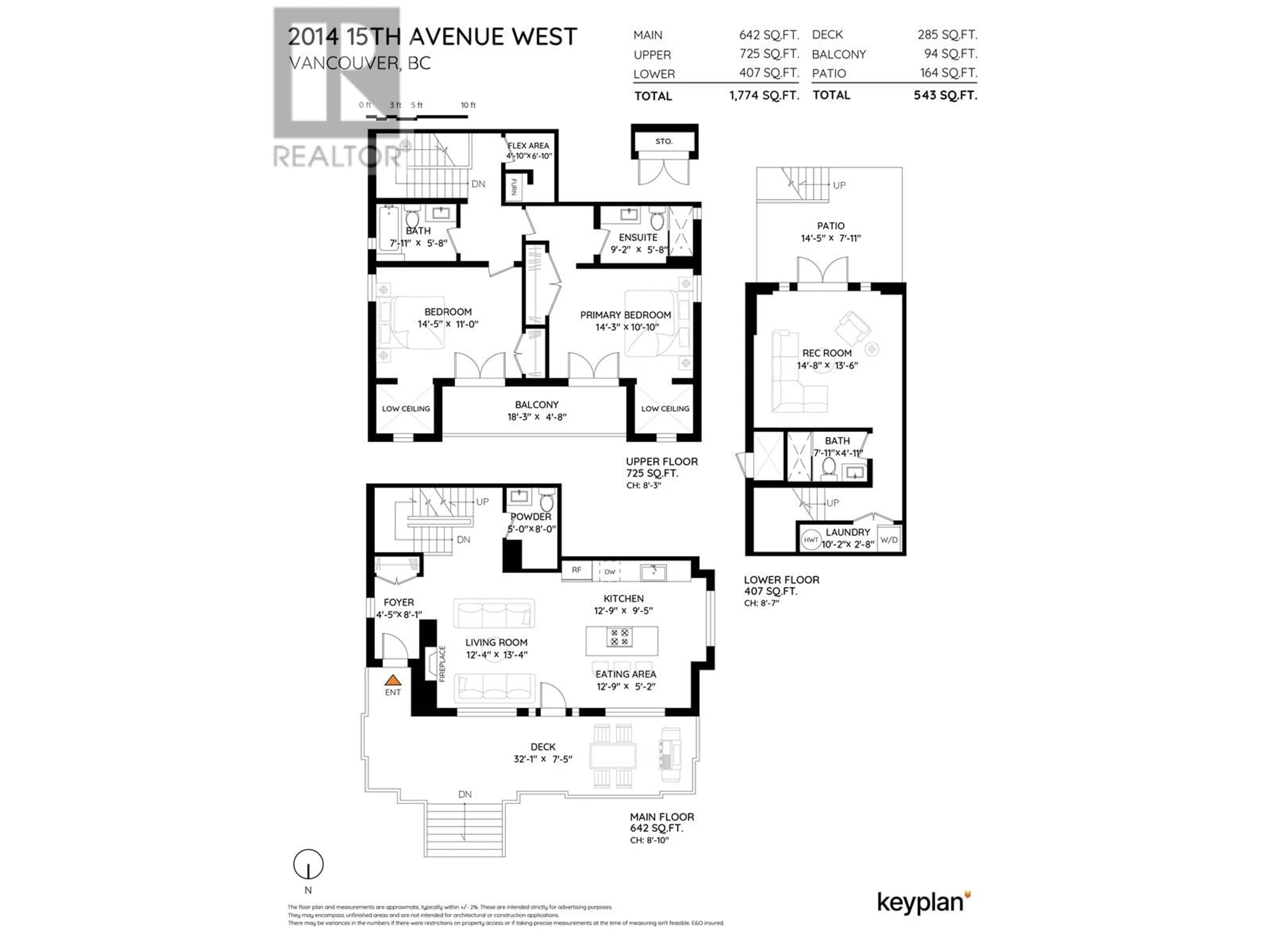 Floor plan for 2014 15TH AVENUE, Vancouver British Columbia V7V3P3