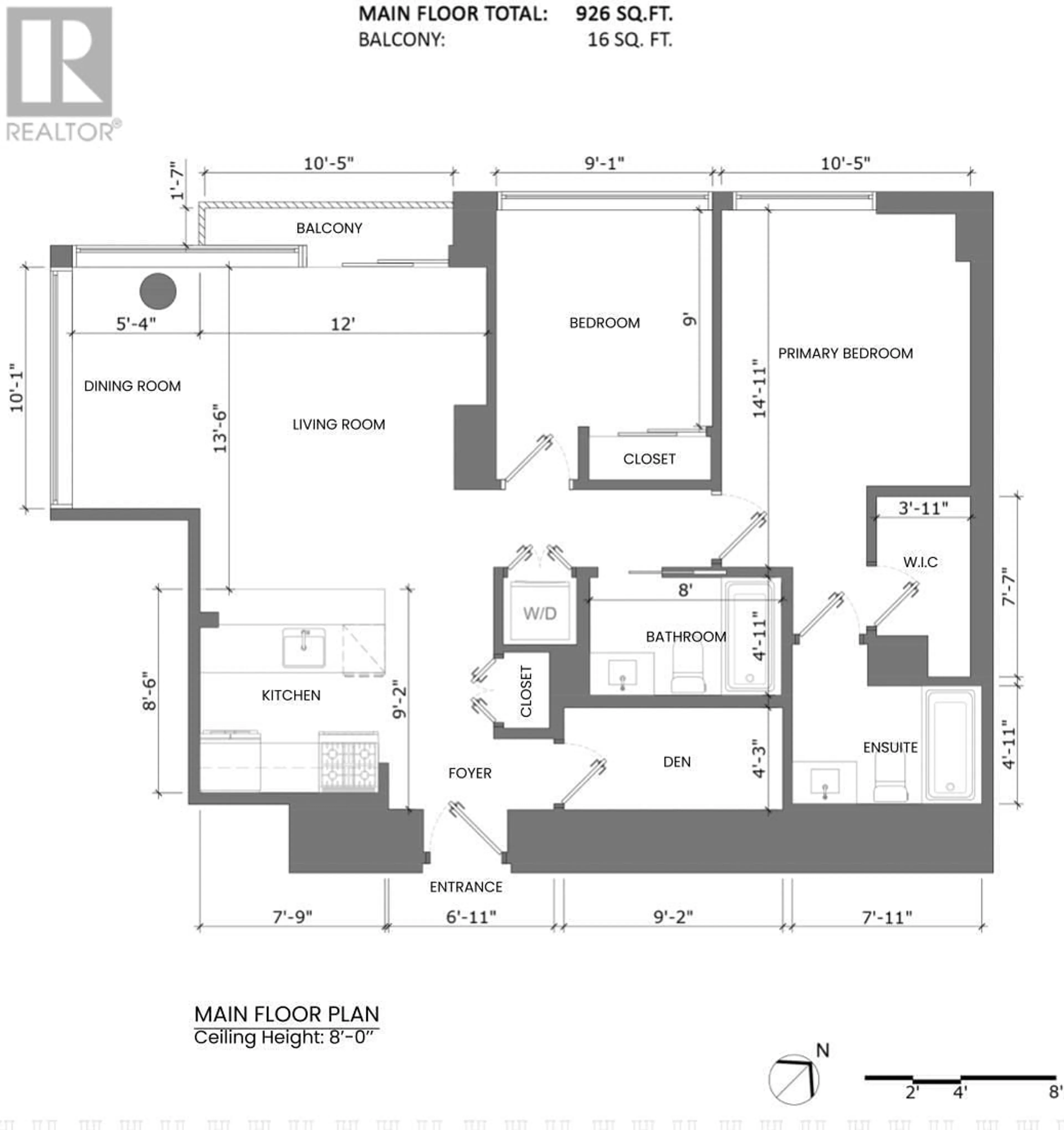Floor plan for 2906 - 688 ABBOTT STREET, Vancouver British Columbia V6B0B9