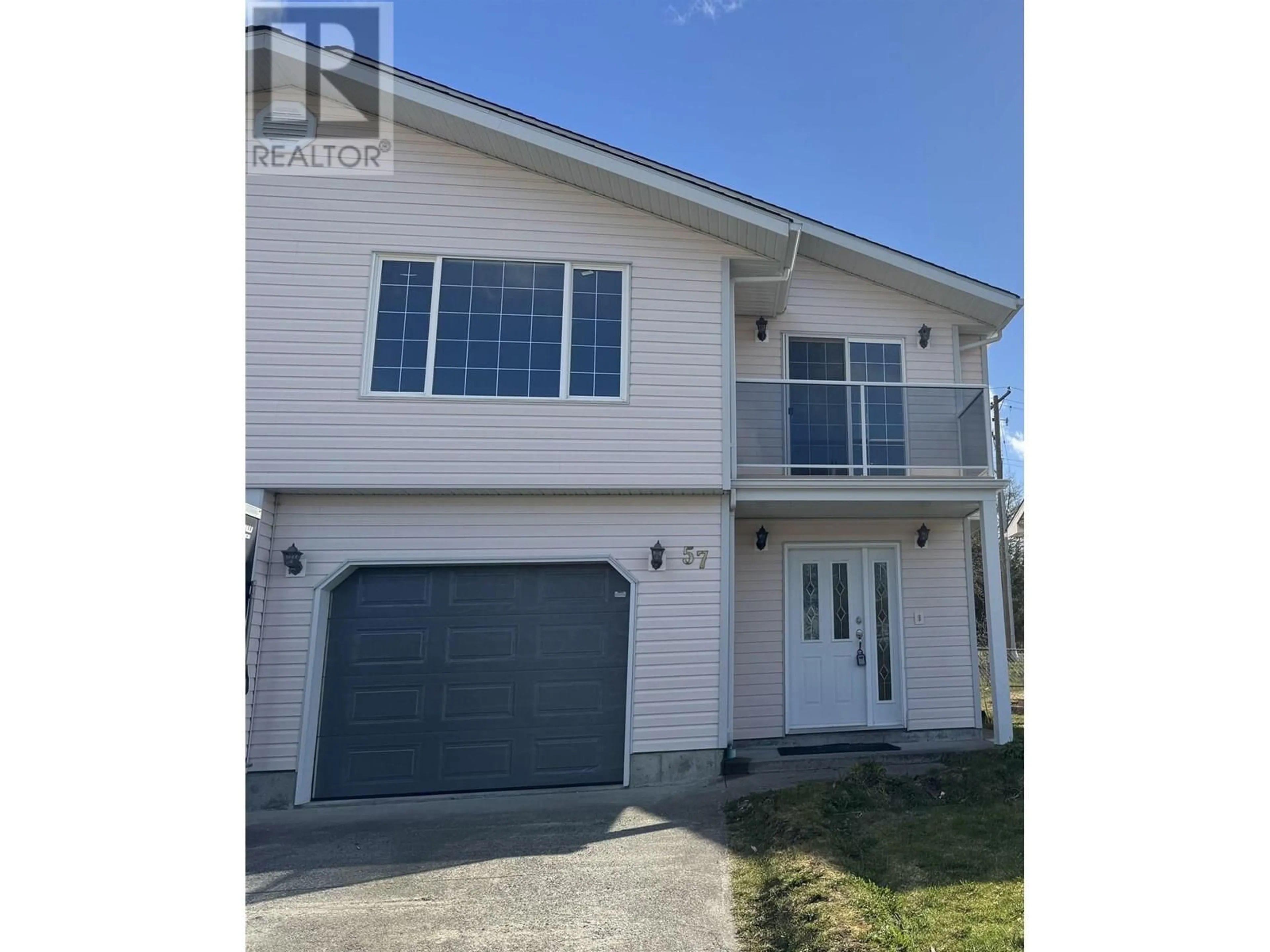Home with vinyl exterior material, street for 57 HALLMAN STREET, Kitimat British Columbia V8C2P9
