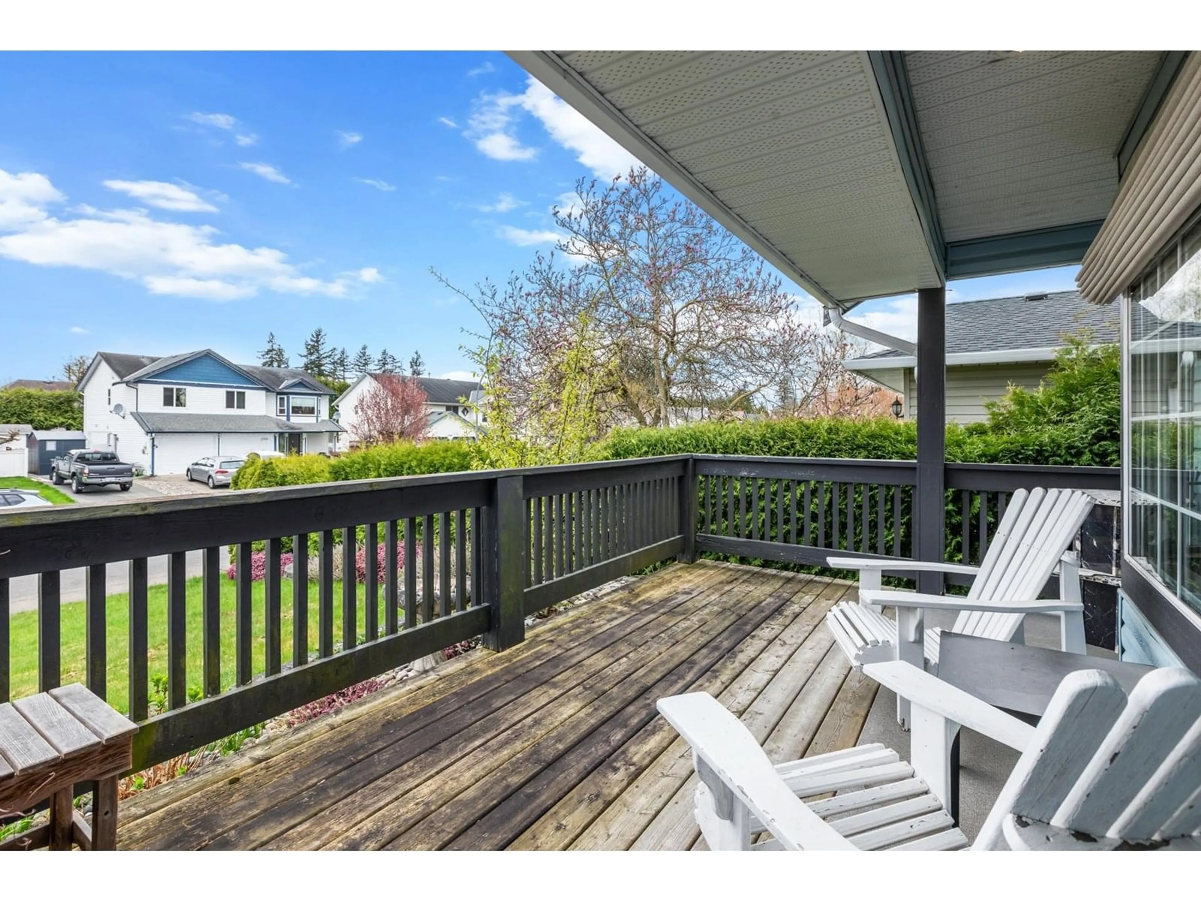 Patio, water/lake/river/ocean view for 2692 272B, Langley British Columbia V4W3K2