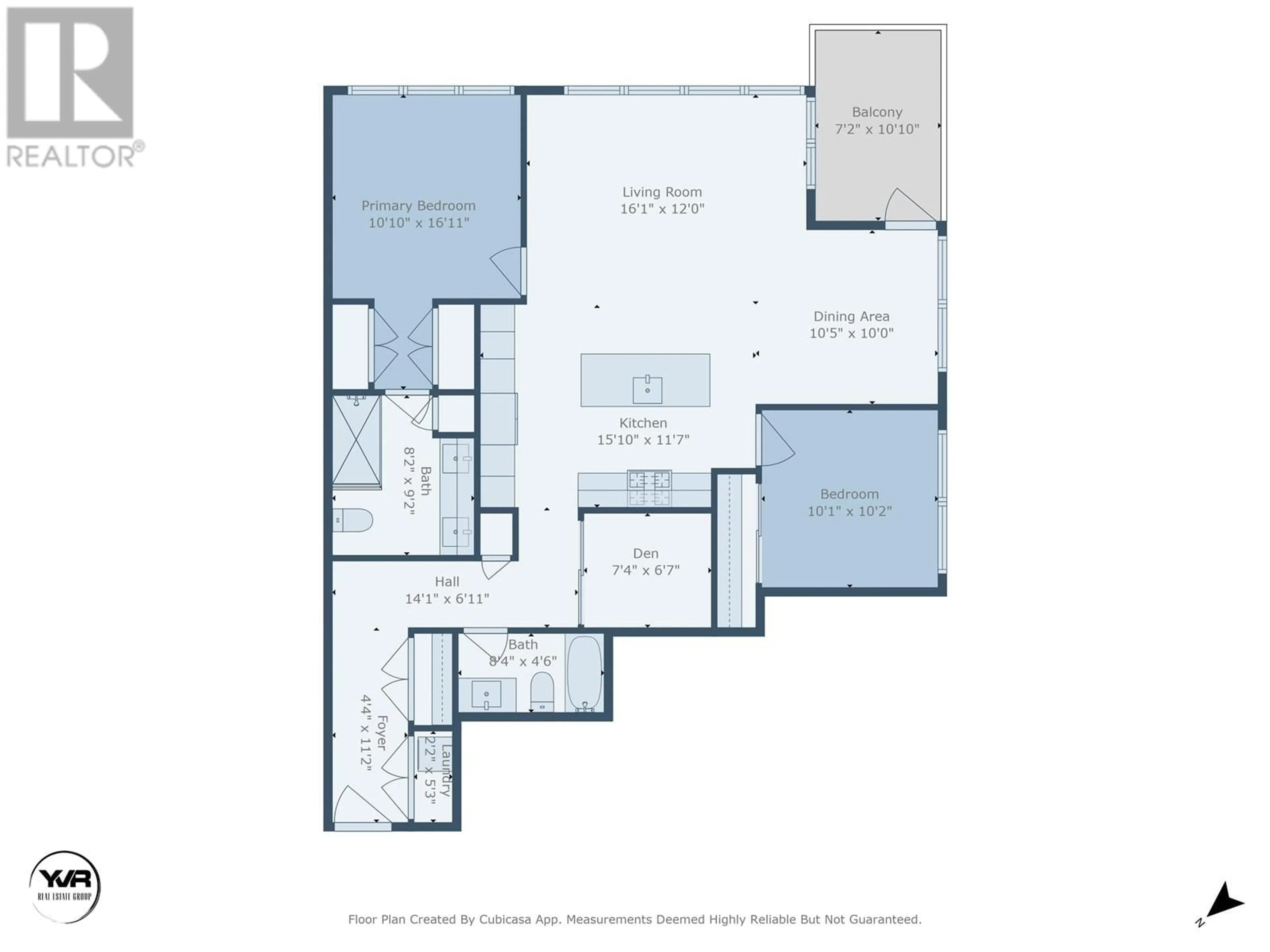 Floor plan for 1307 - 660 QUAYSIDE DRIVE, New Westminster British Columbia V3M0P1
