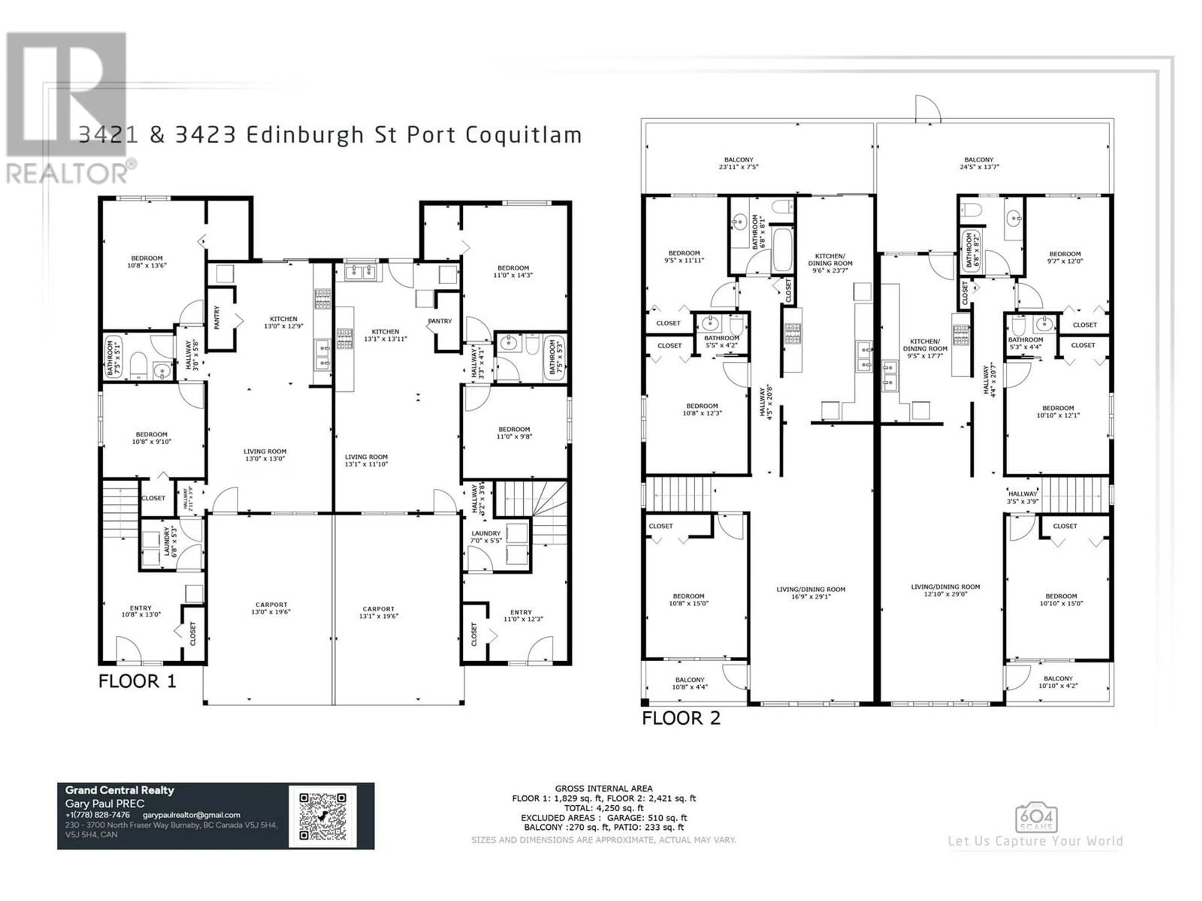Floor plan for 3421 EDINBURGH STREET, Port Coquitlam British Columbia V3B4K4