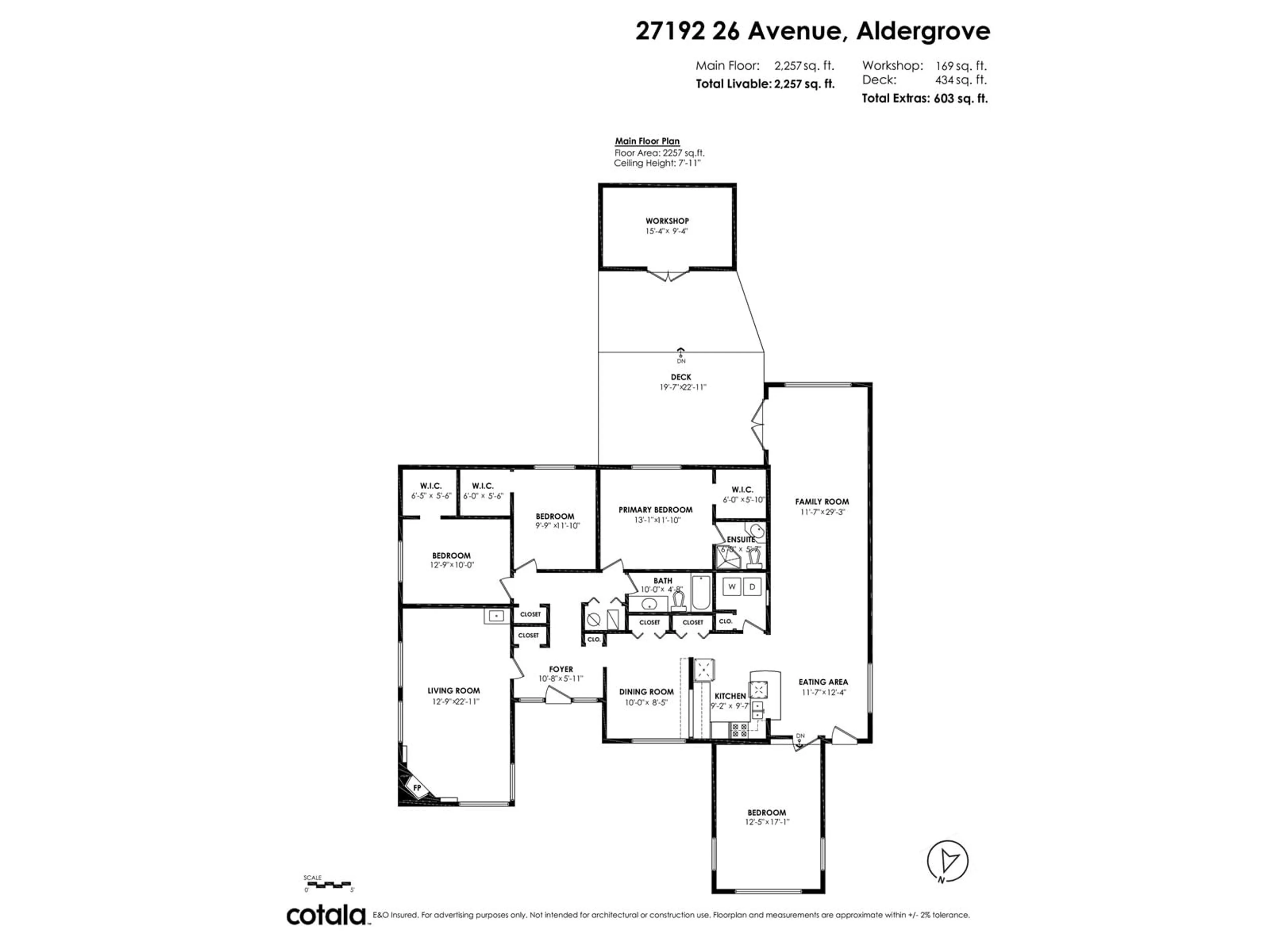 Floor plan for 27192 26, Langley British Columbia V4W3N6