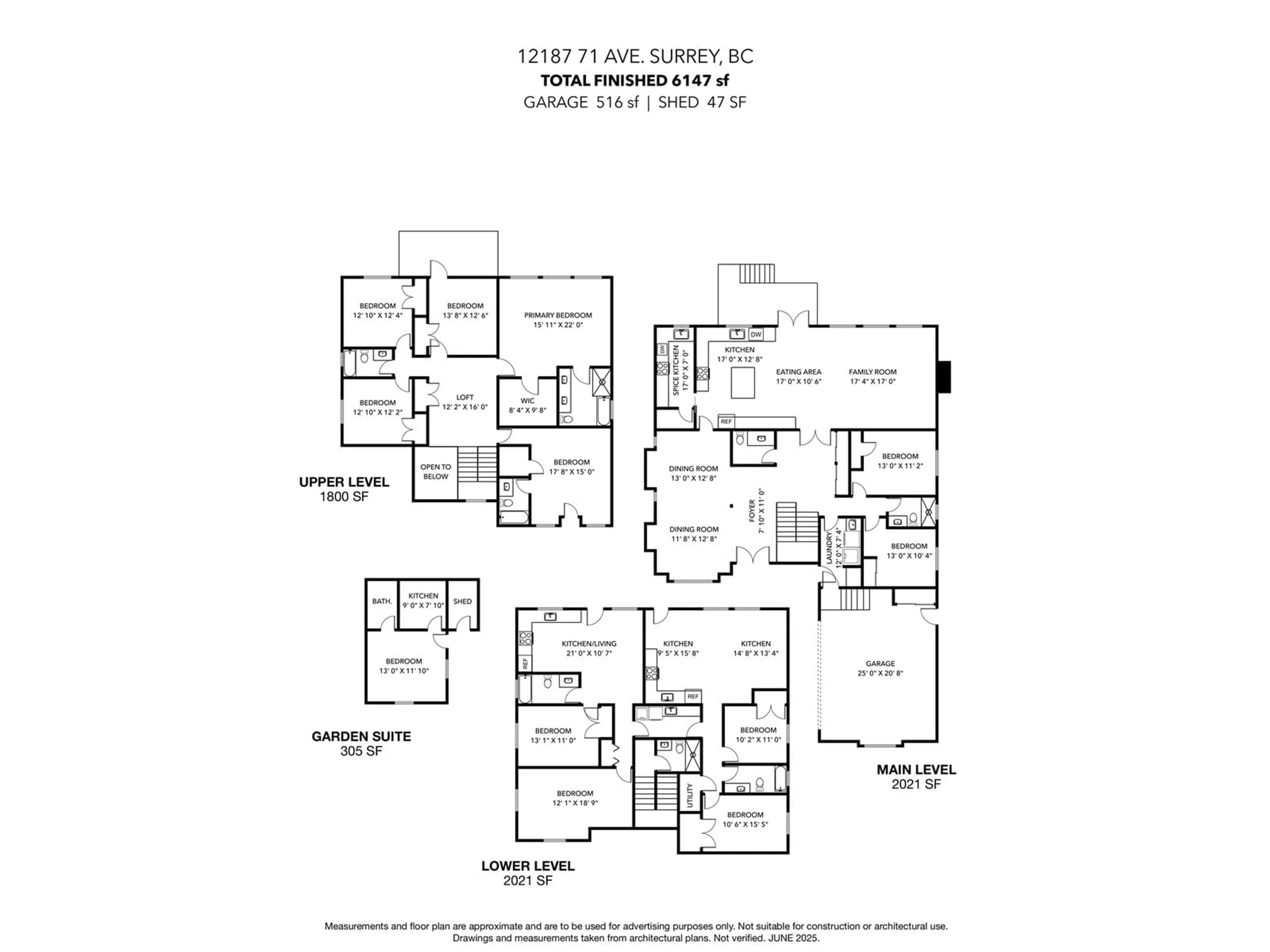 Floor plan for 12187 71, Surrey British Columbia V3W0T2