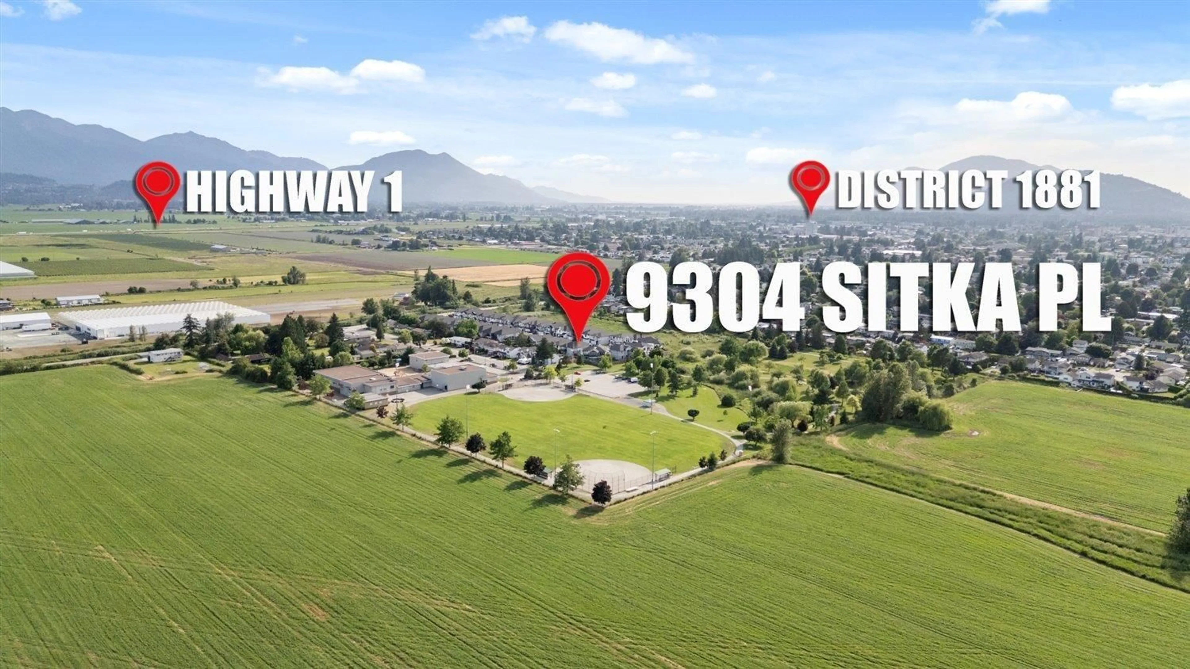 A pic from outside/outdoor area/front of a property/back of a property/a pic from drone, mountain view for 9304 SITKA PLACE, Chilliwack British Columbia V2P0H8