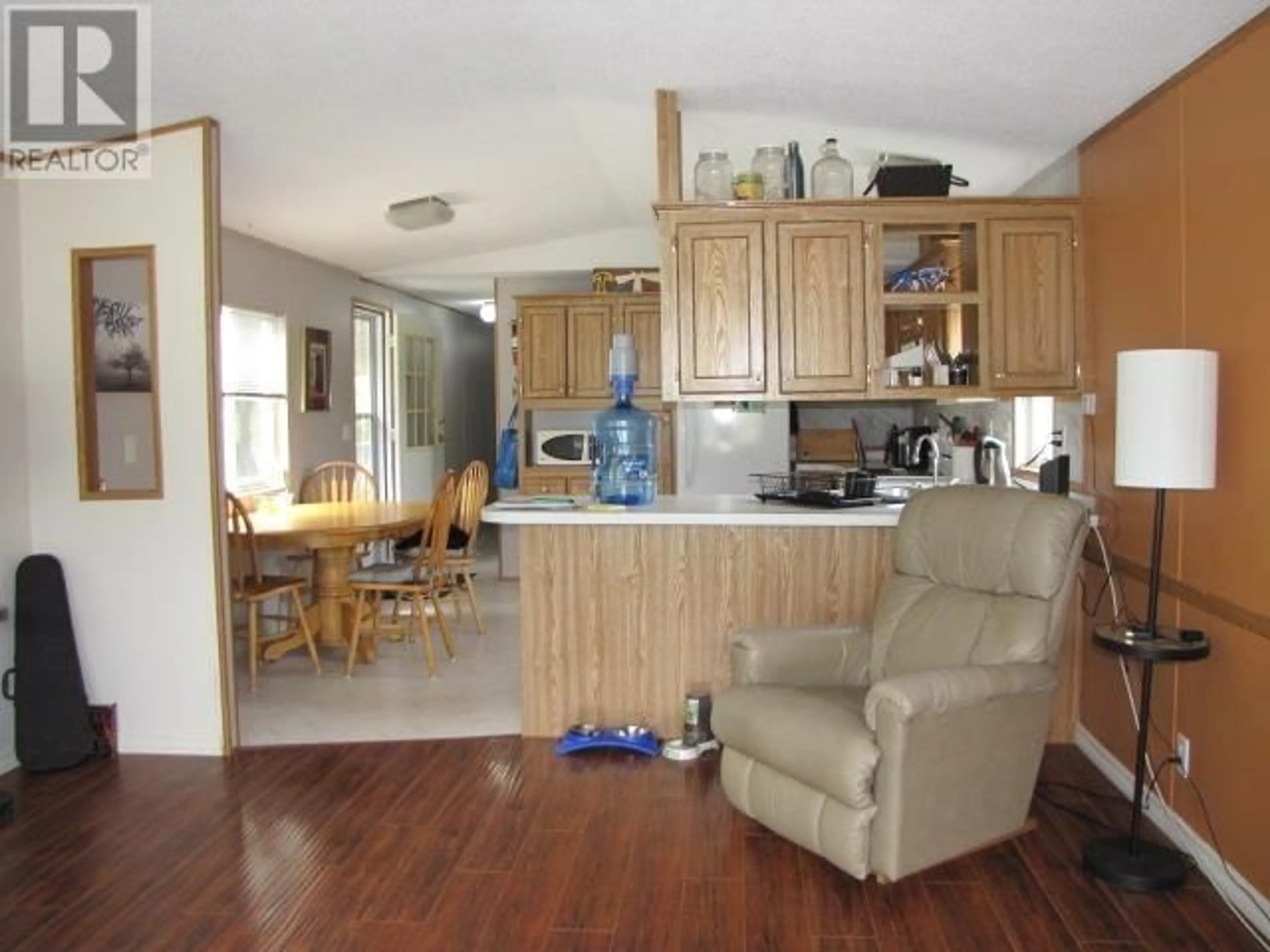 Open concept kitchen, wood/laminate floor for 4271 CLEAR ROAD, Williams Lake British Columbia V2G5A1