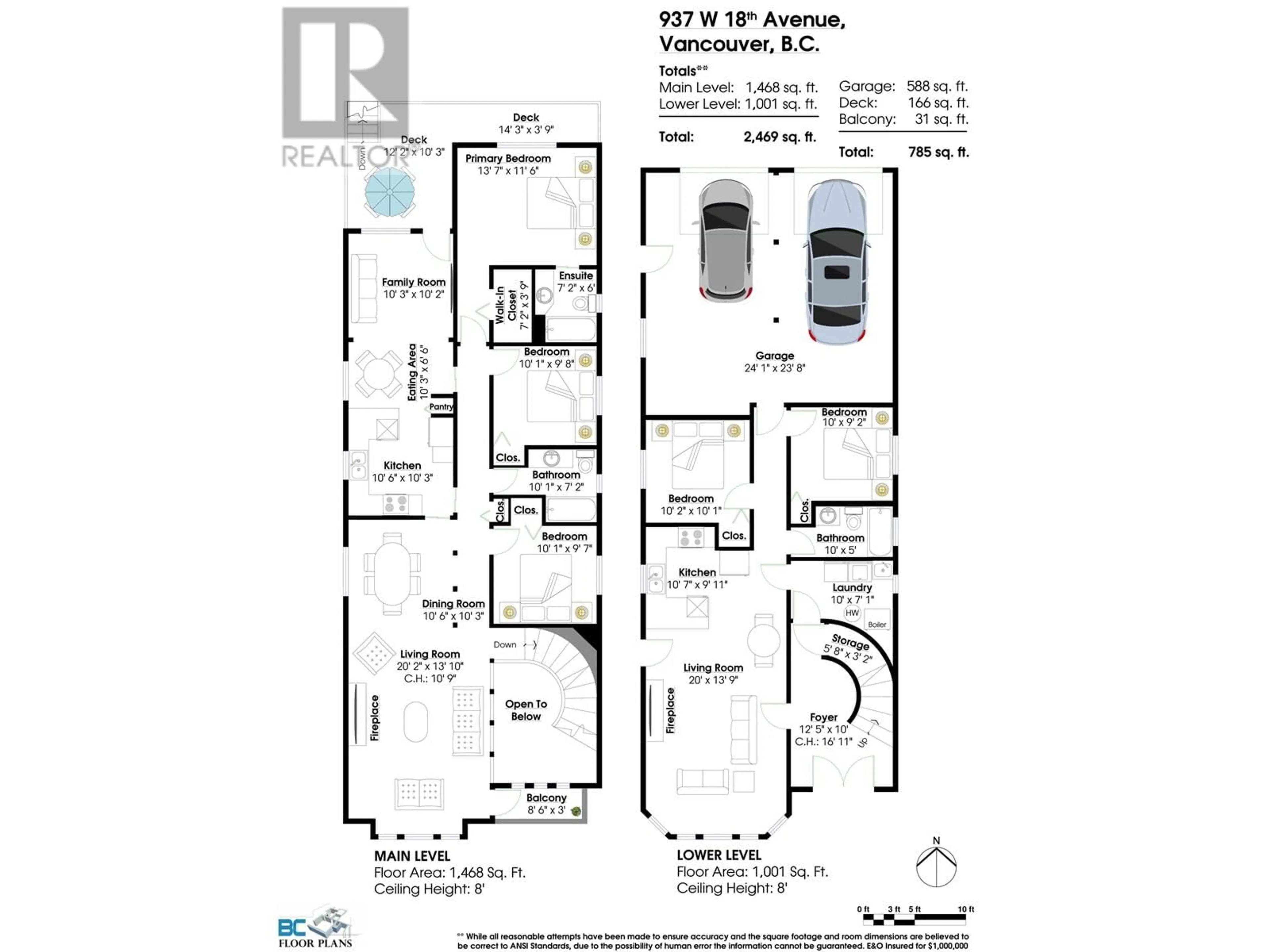 Floor plan for 937 18TH AVENUE, Vancouver British Columbia V5Z1W4