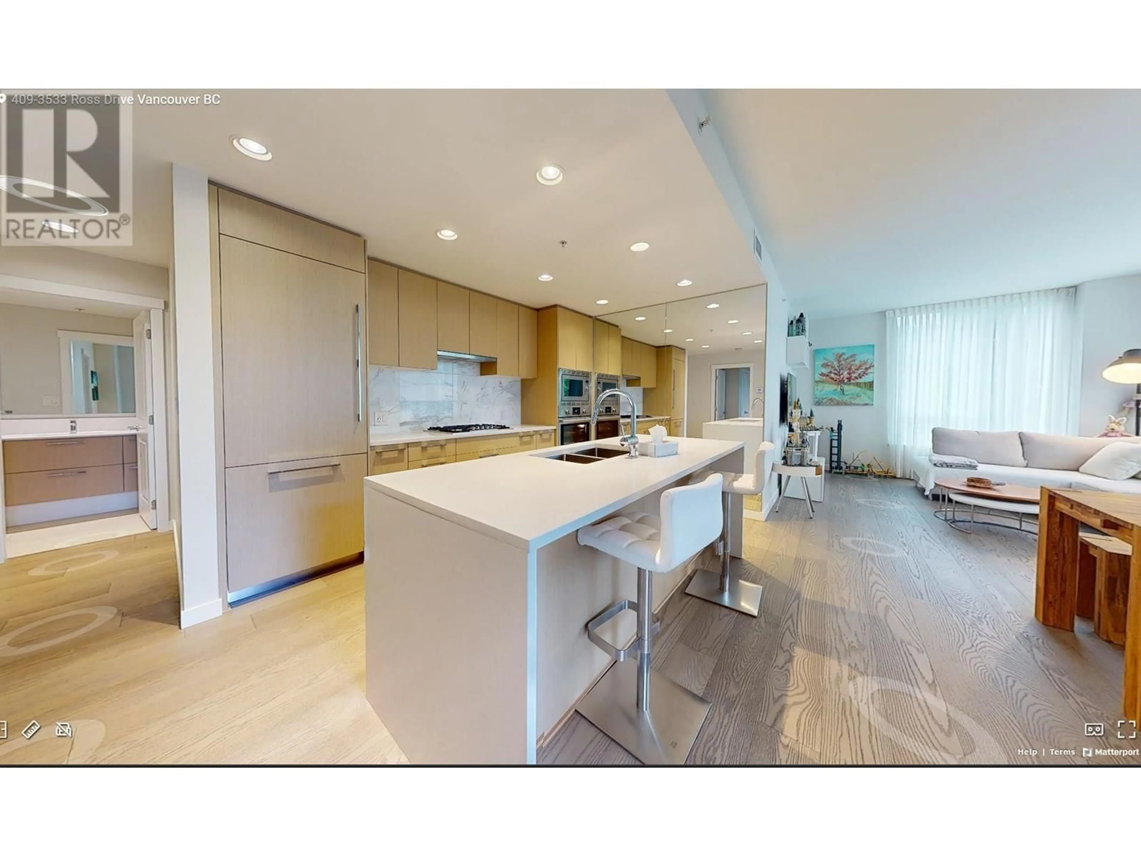 Open concept kitchen, unknown for 409 - 3533 ROSS DRIVE, Vancouver British Columbia V6S0L3