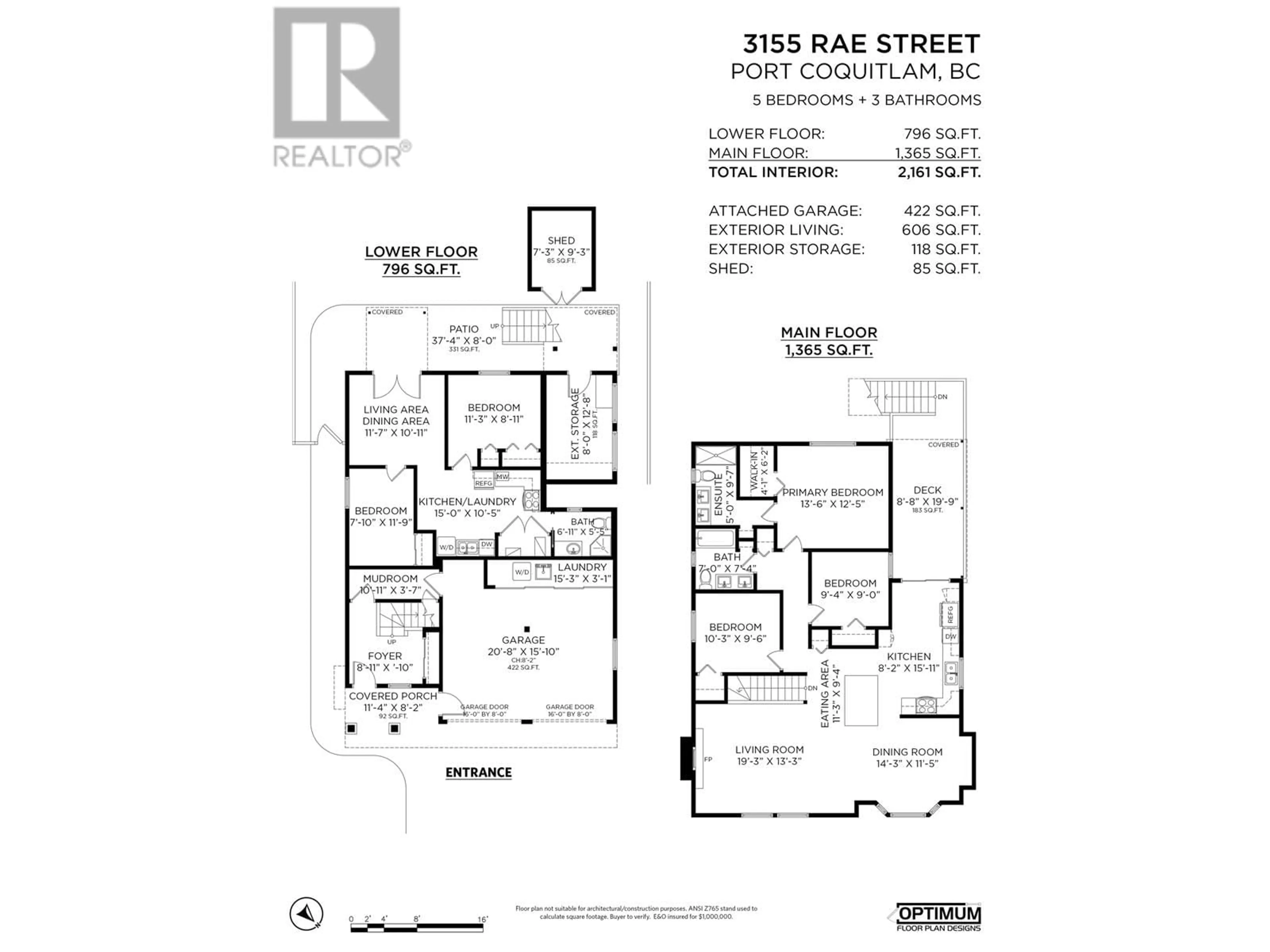 Floor plan for 3155 RAE STREET, Port Coquitlam British Columbia V3B2Y3