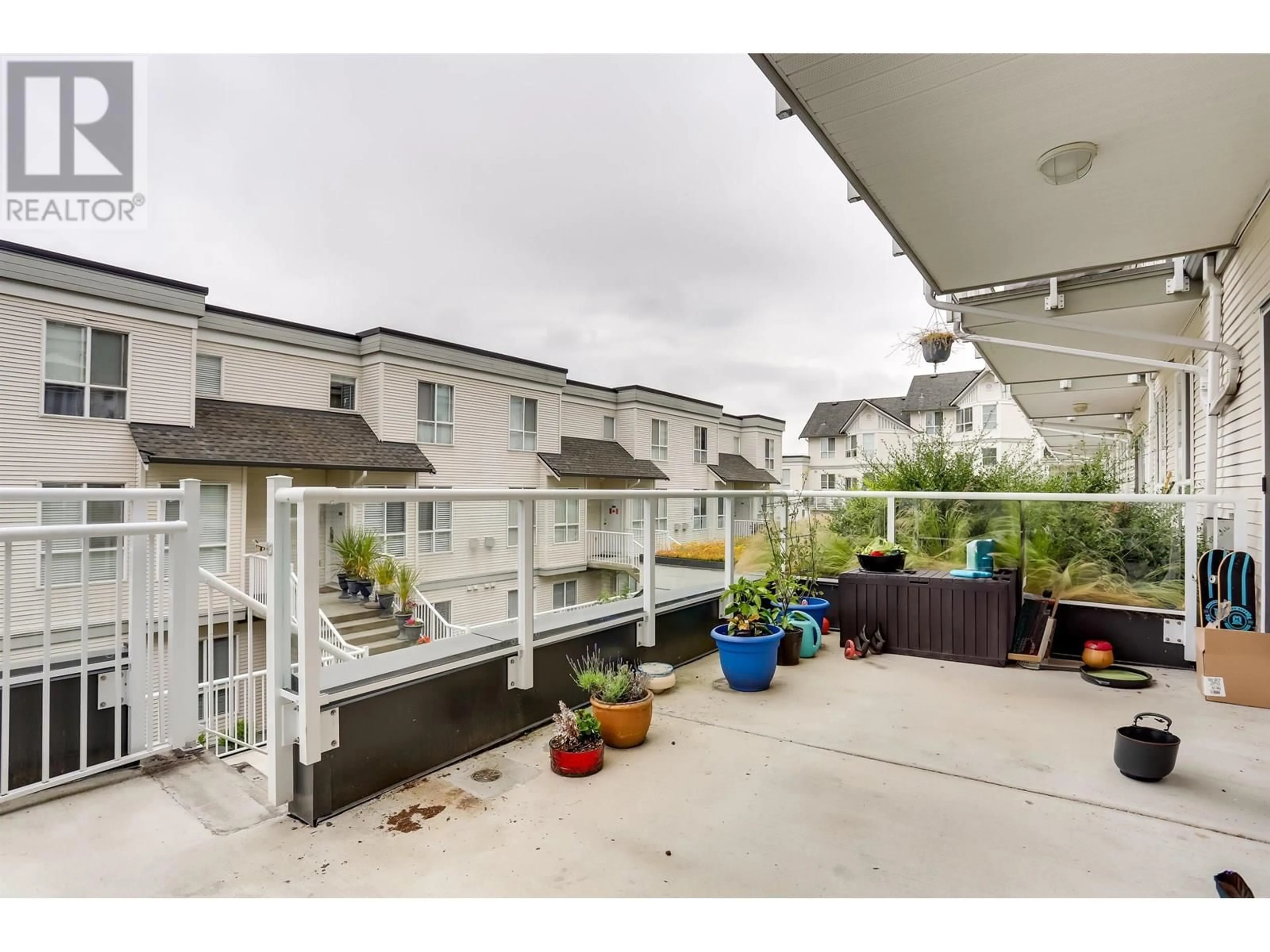 Patio, city buildings view from balcony for 50 - 2733 KENT AVENUE NORTH, Vancouver British Columbia V5S3T9