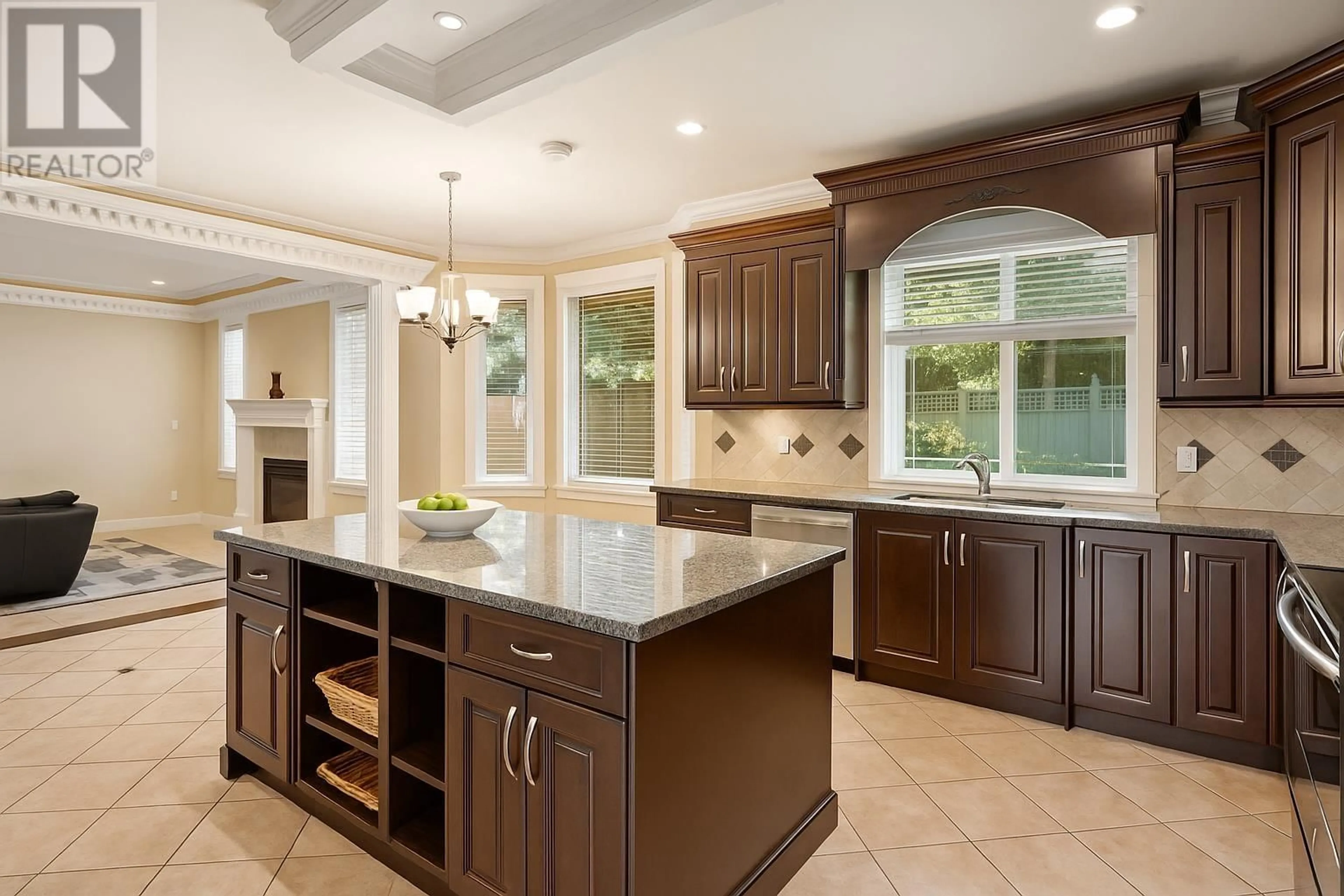 Open concept kitchen, ceramic/tile floor for 9320 SAUNDERS ROAD, Richmond British Columbia V7A2B3