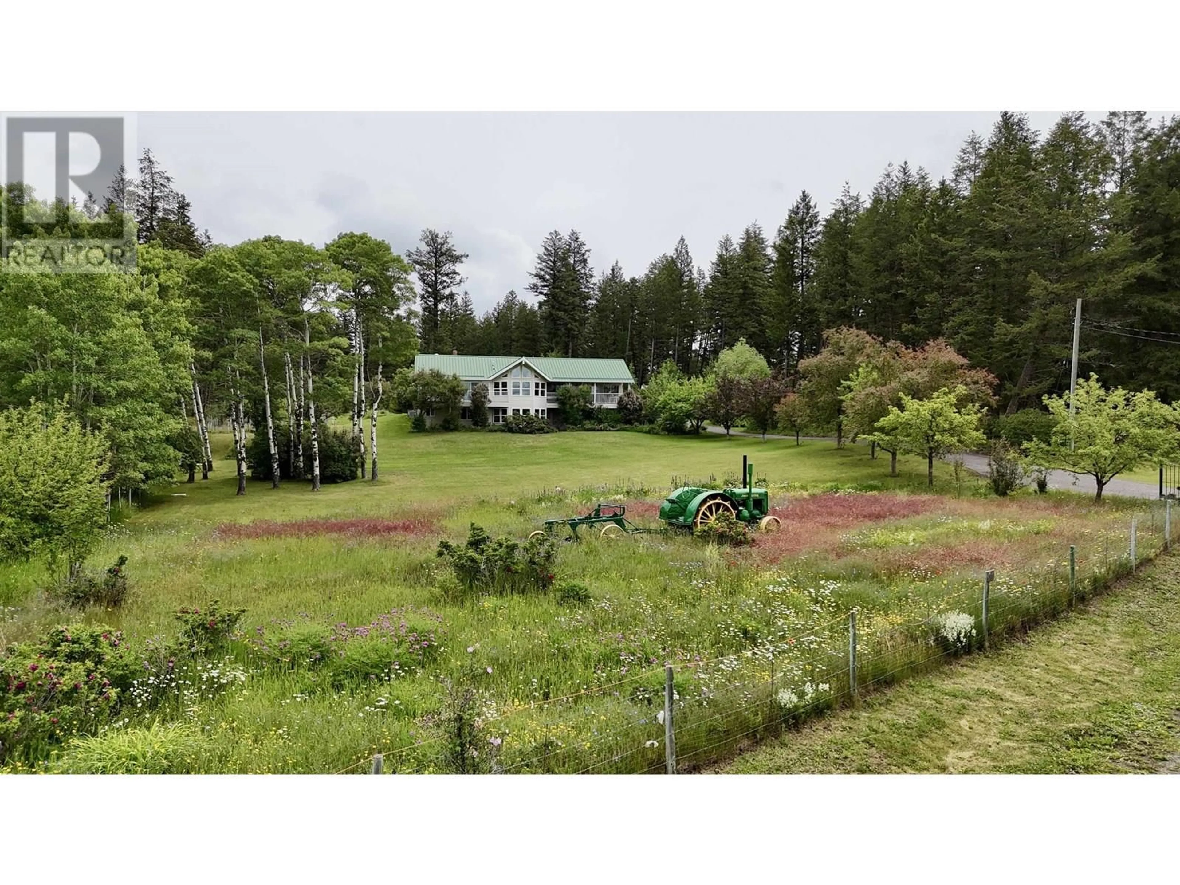 A pic from outside/outdoor area/front of a property/back of a property/a pic from drone, forest/trees view for 3683 FORBES ROAD, Lac La Hache British Columbia V0K1T0
