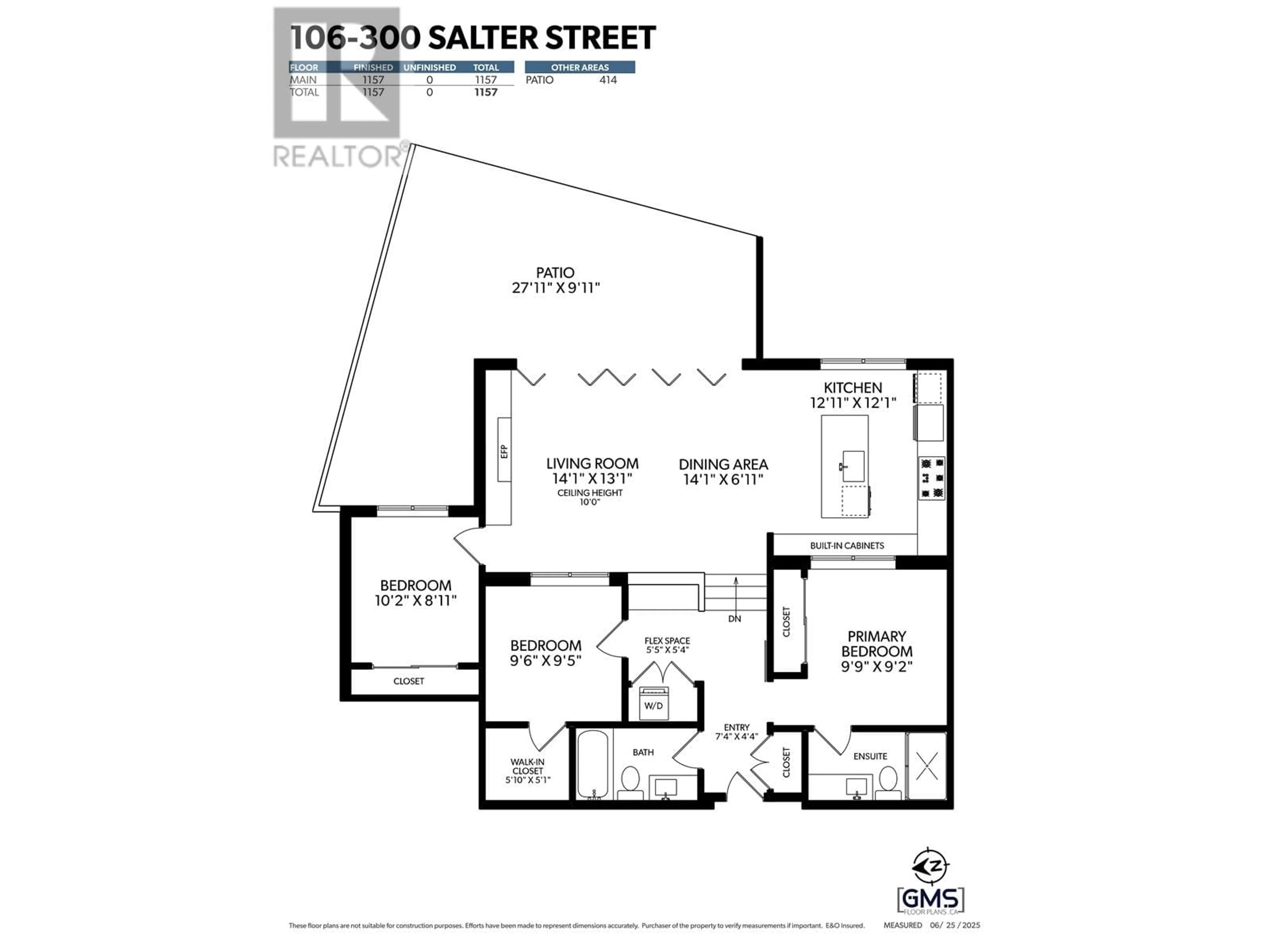 Floor plan for 106 - 300 SALTER STREET, New Westminster British Columbia V3M0L9
