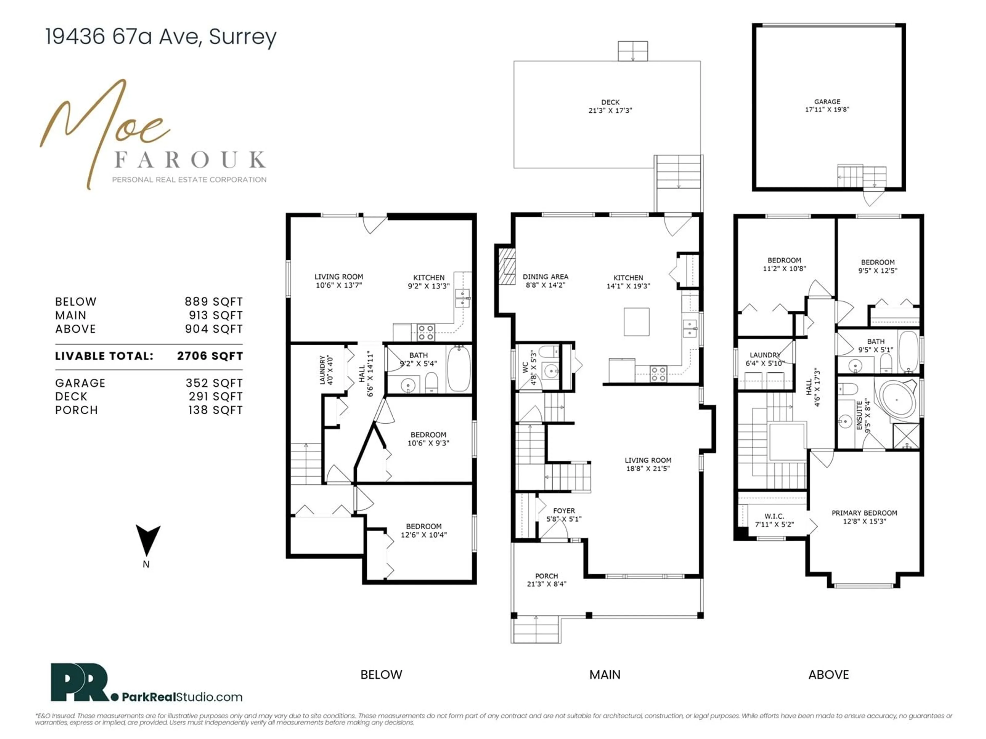 Floor plan for 19436 67A, Surrey British Columbia V4N5T4
