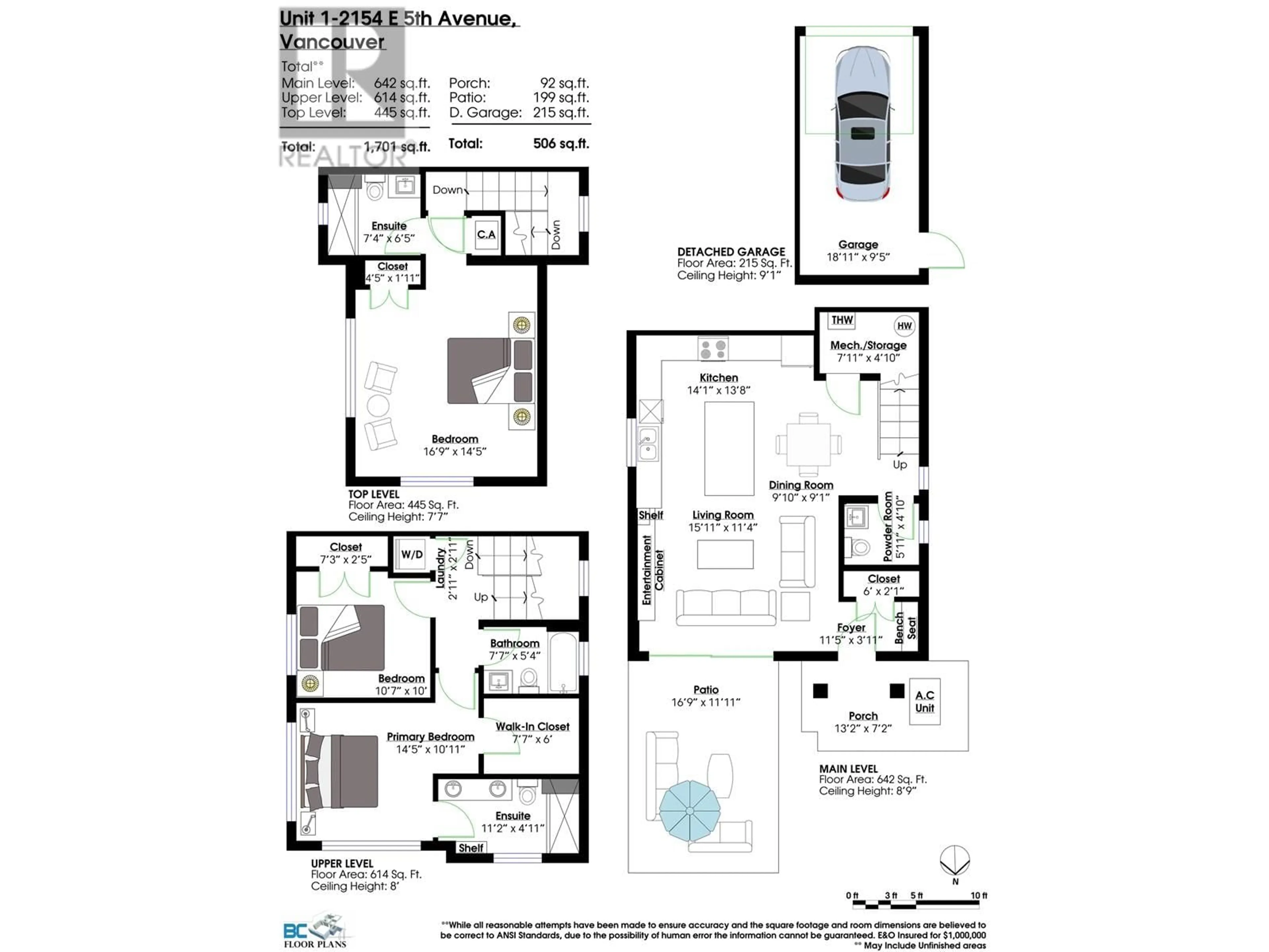 Floor plan for 1 - 2154 E. 6 AVENUE, Vancouver British Columbia V5N1R1