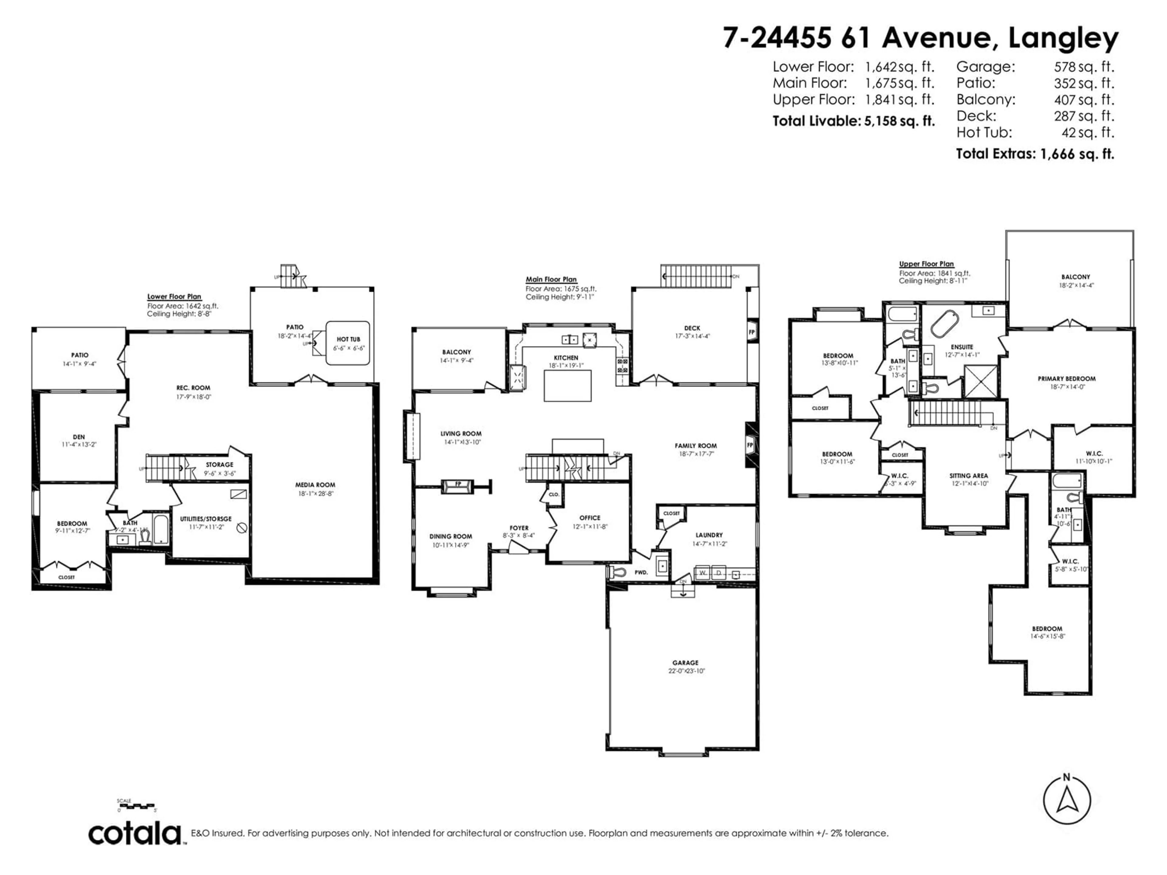 Floor plan for 7 - 24455 61, Langley British Columbia V2Y0R4
